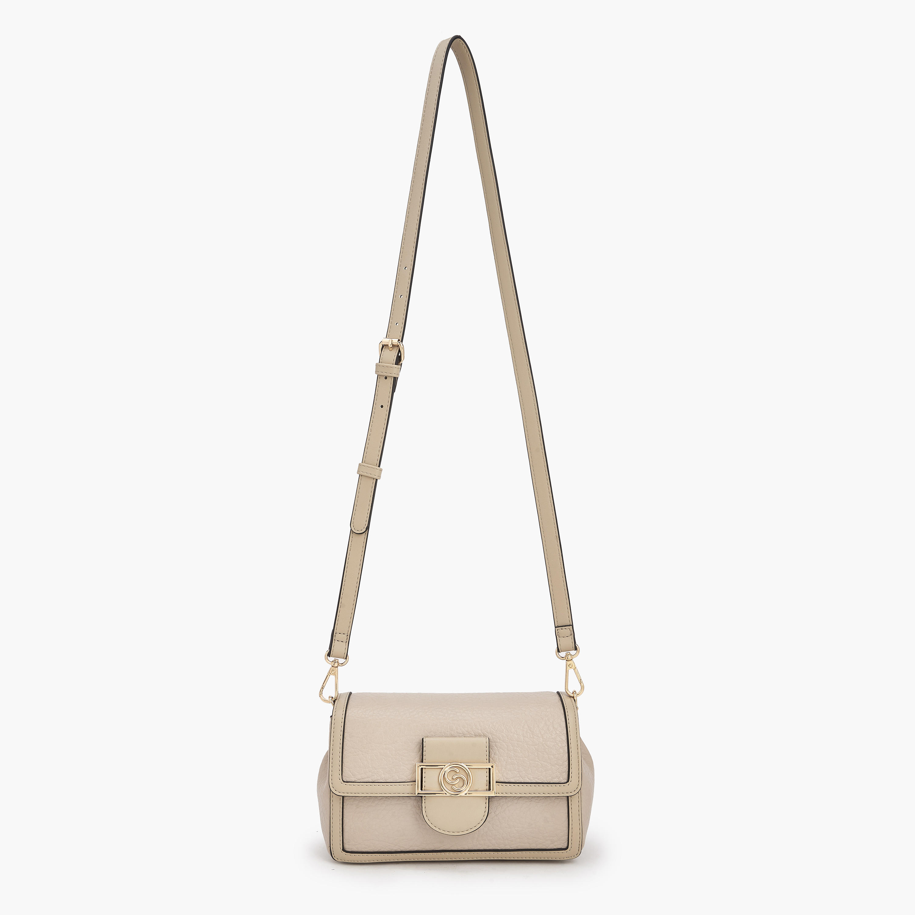 Celeste Textured Crossbody Bag with Button Closure-women-bagsandwallets-handbags-image-3