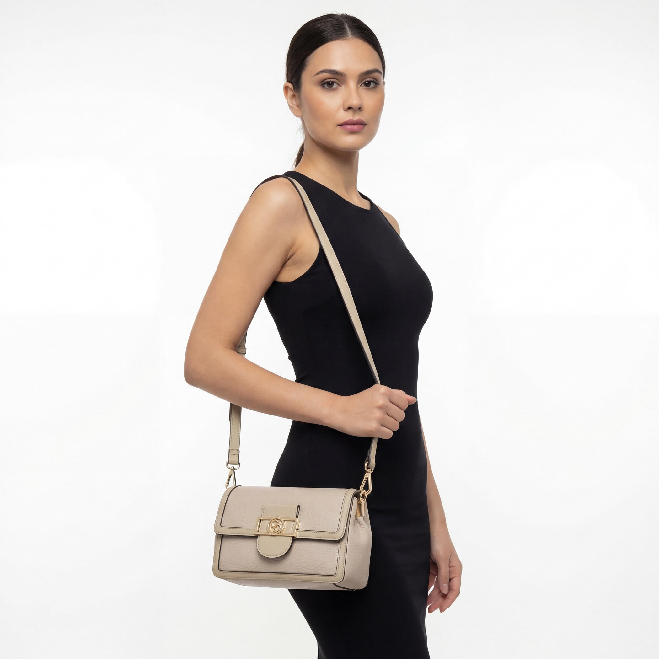 Celeste Textured Crossbody Bag with Button Closure-women-bagsandwallets-handbags-image-2