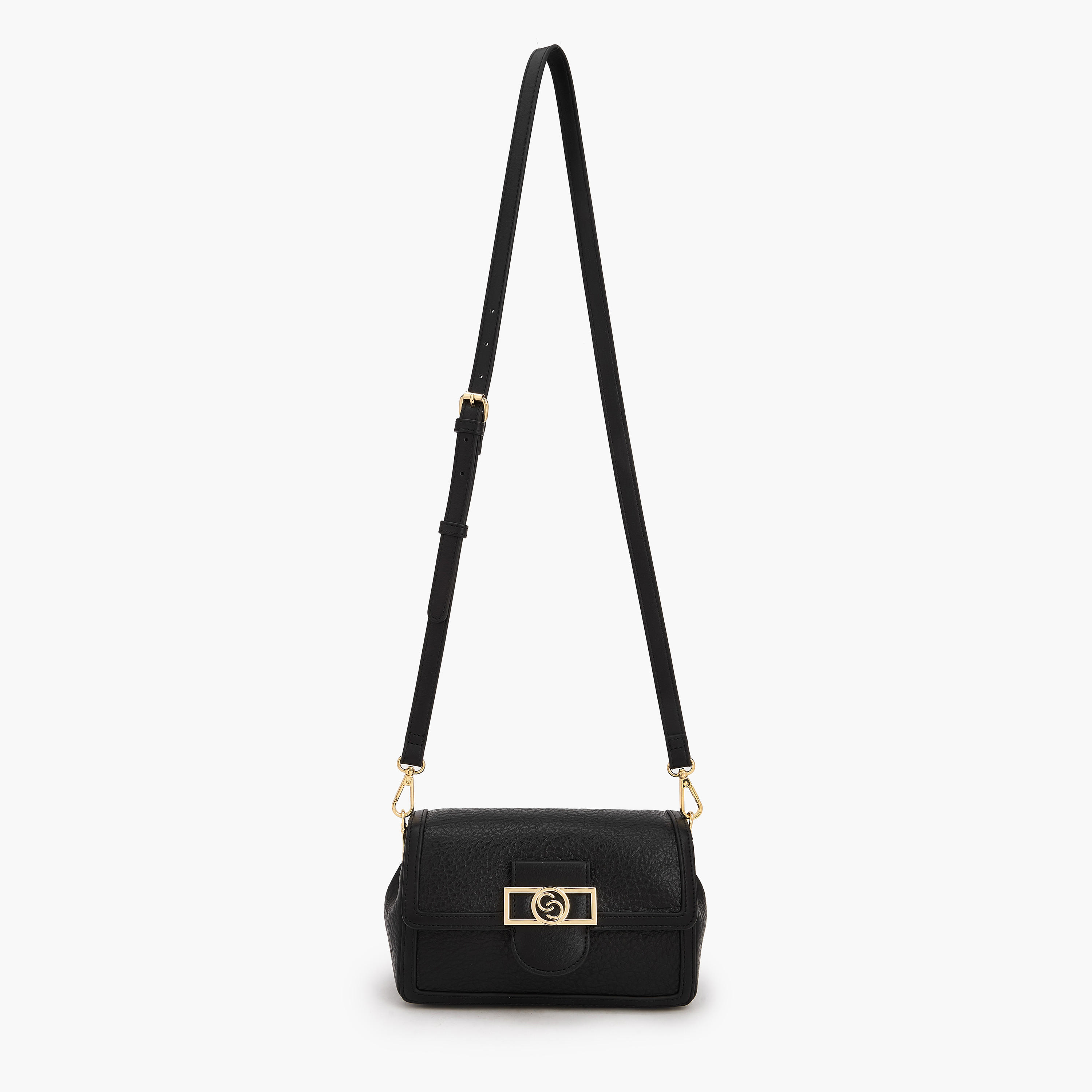 شنطة كروس بودي بارزة الملمس بزر إغلاق من سيليست-women-bagsandwallets-handbags-image-6