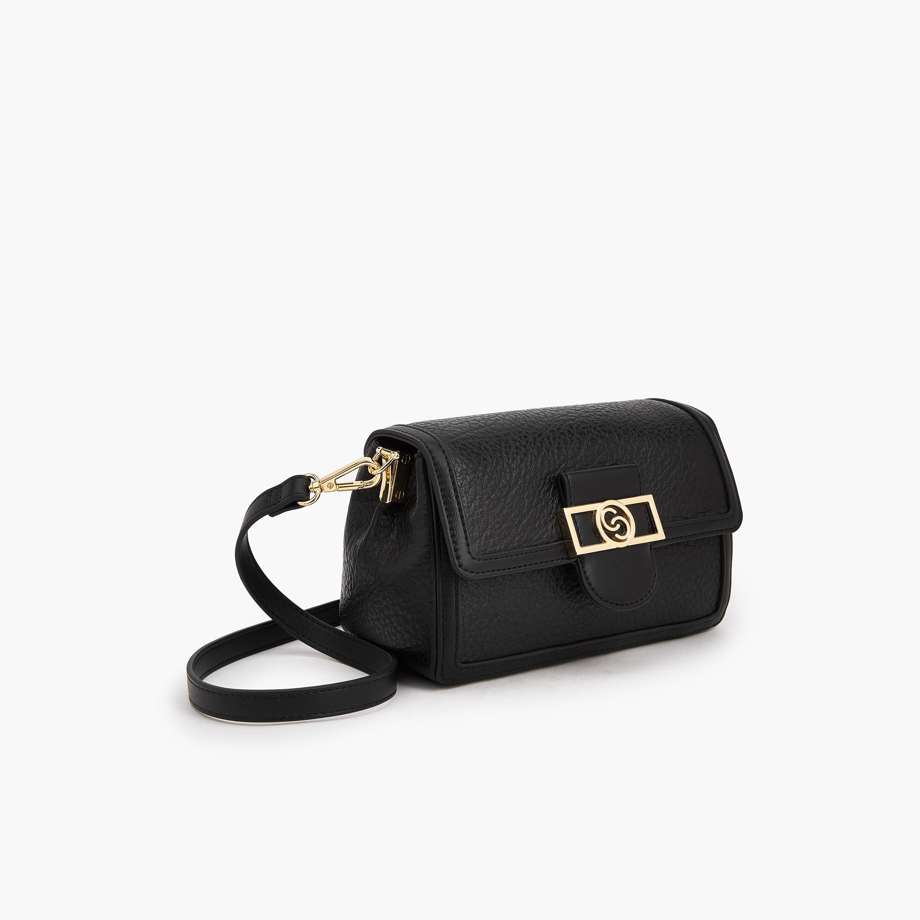 شنطة كروس بودي بارزة الملمس بزر إغلاق من سيليست-women-bagsandwallets-handbags-image-5