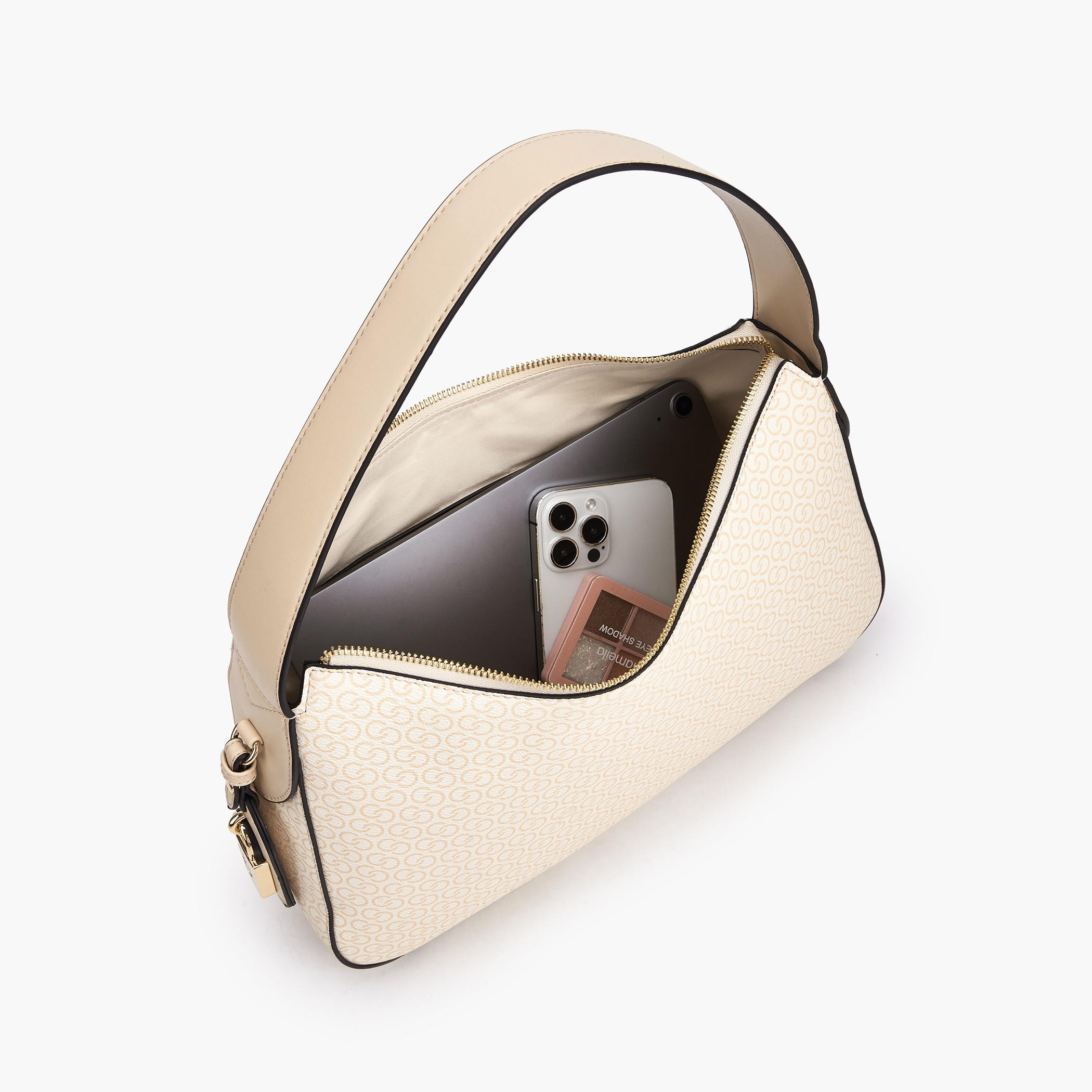 شنطة كتف بمقبض وطبعات مونوجرام من سيليست-women-bagsandwallets-handbags-image-8