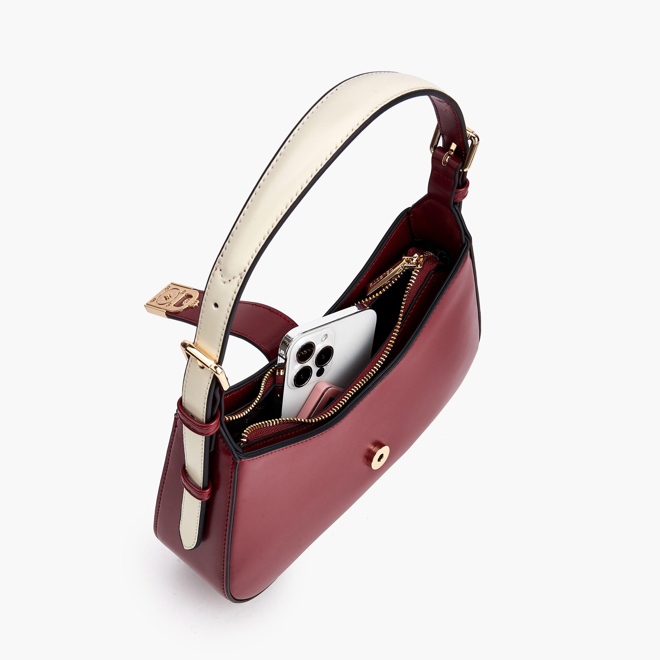 Celeste Solid Shoulder Bag with Adjustable Handle-women-bagsandwallets-handbags-image-8