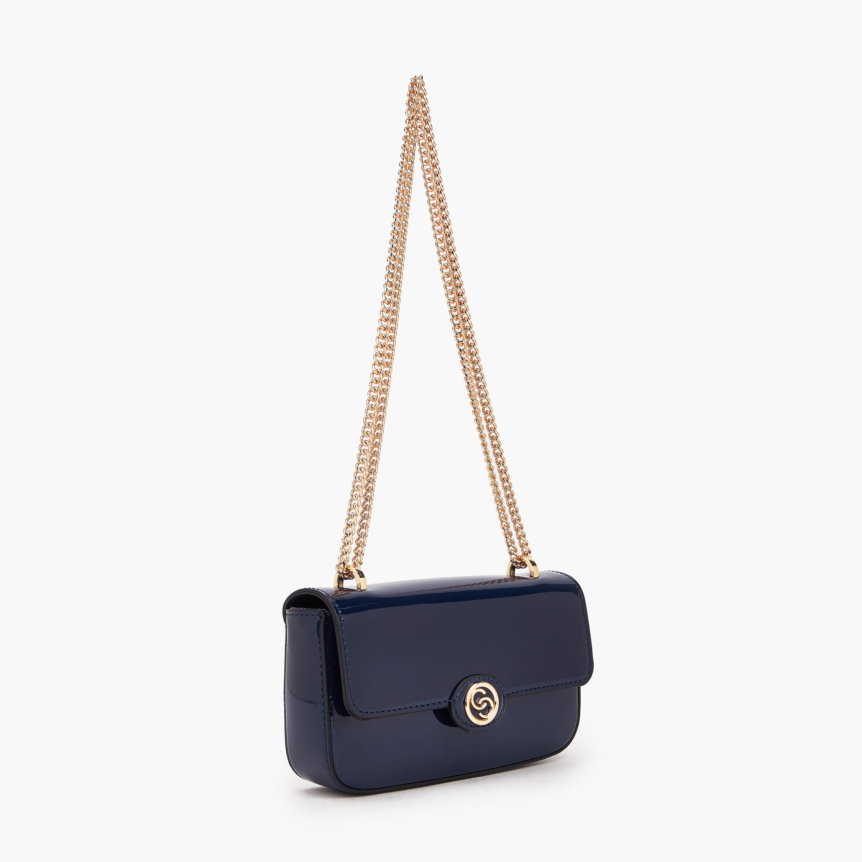 شنطة كروس بودي سادة بحزام سلسلة من سيليست-women-bagsandwallets-handbags-image-5