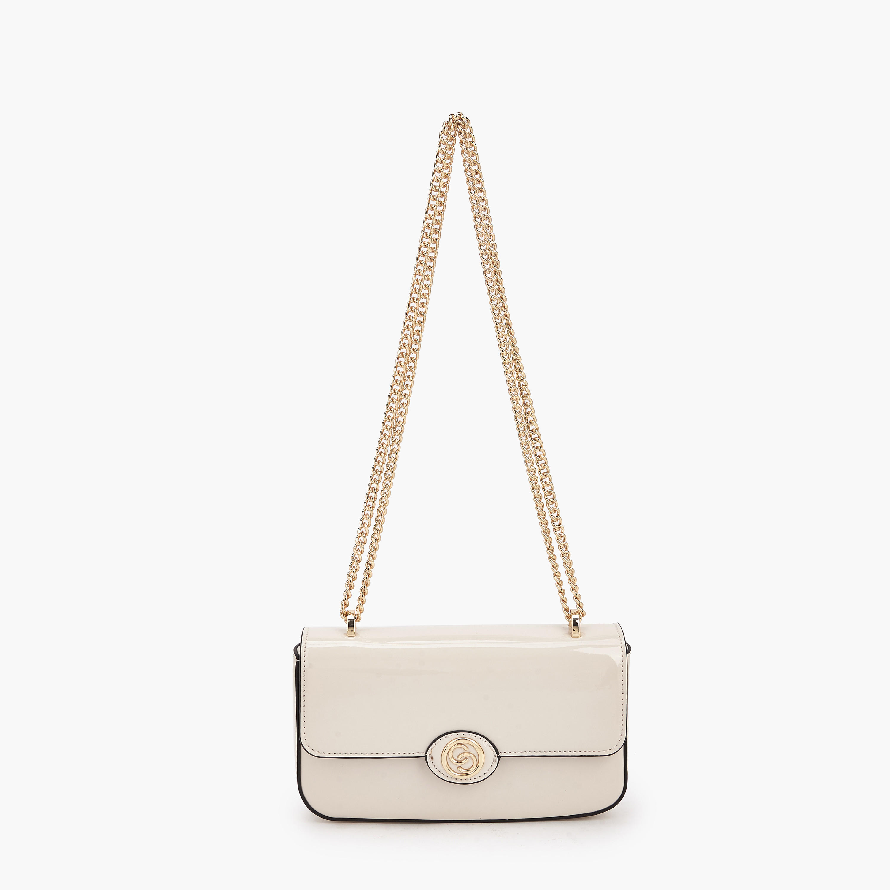 Celeste Solid Crossbody Bag with Chain Strap-women-bagsandwallets-handbags-image-1