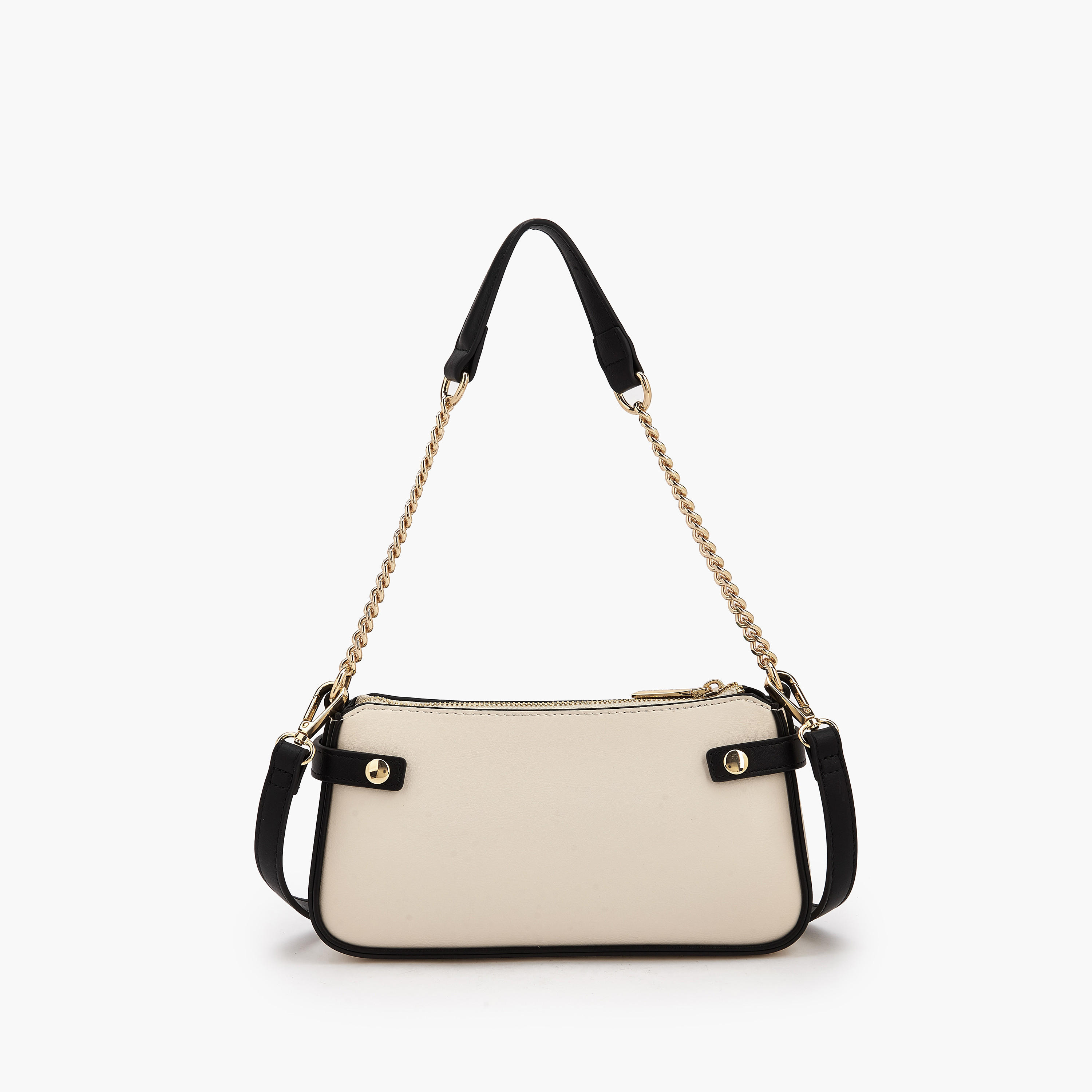 شنطة كتف بسحاب إغلاق وتطريز مونوجرام من سيليست-women-bagsandwallets-handbags-image-6