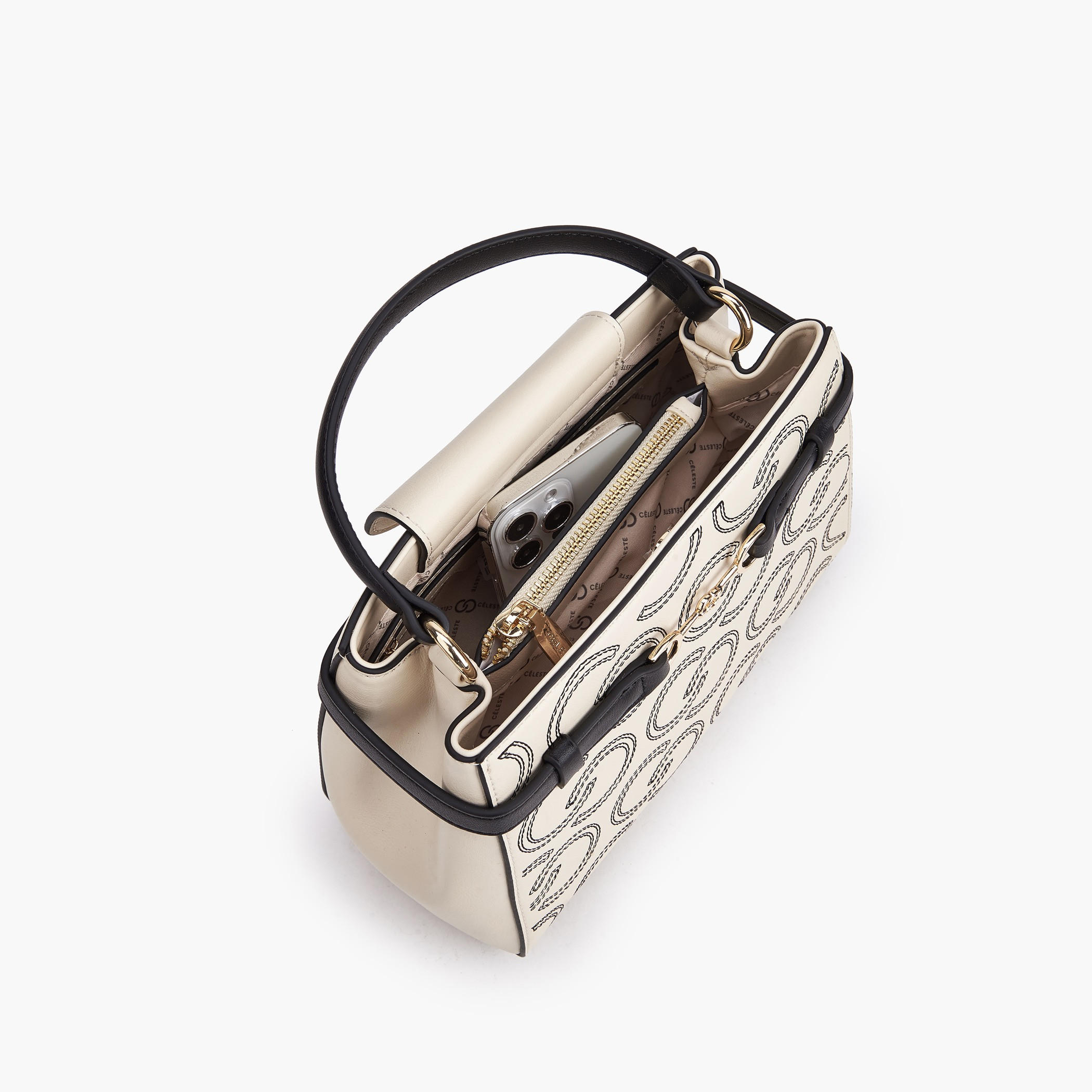 شنطة توتي بتطريز مونوجرام وحزام قابل للتعديل من سيليست-women-bagsandwallets-handbags-image-8