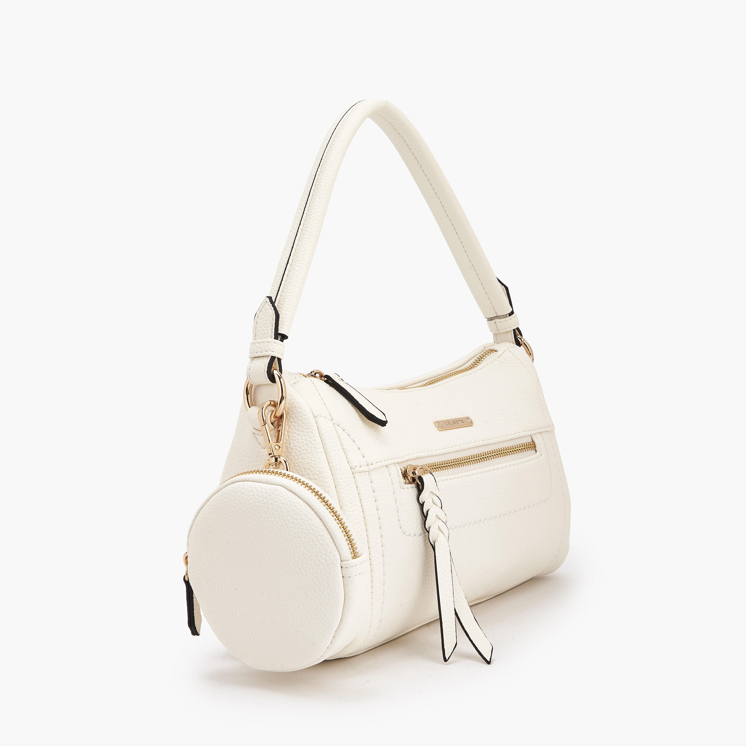 Celeste Textured Shoulder Bag with Pouch-women-bagsandwallets-handbags-image-3