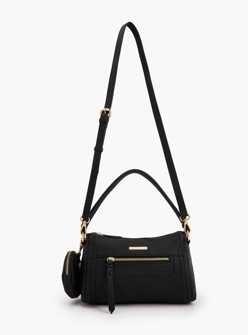 Celeste Textured Shoulder Bag with Pouch-women-bagsandwallets-handbags-image-3