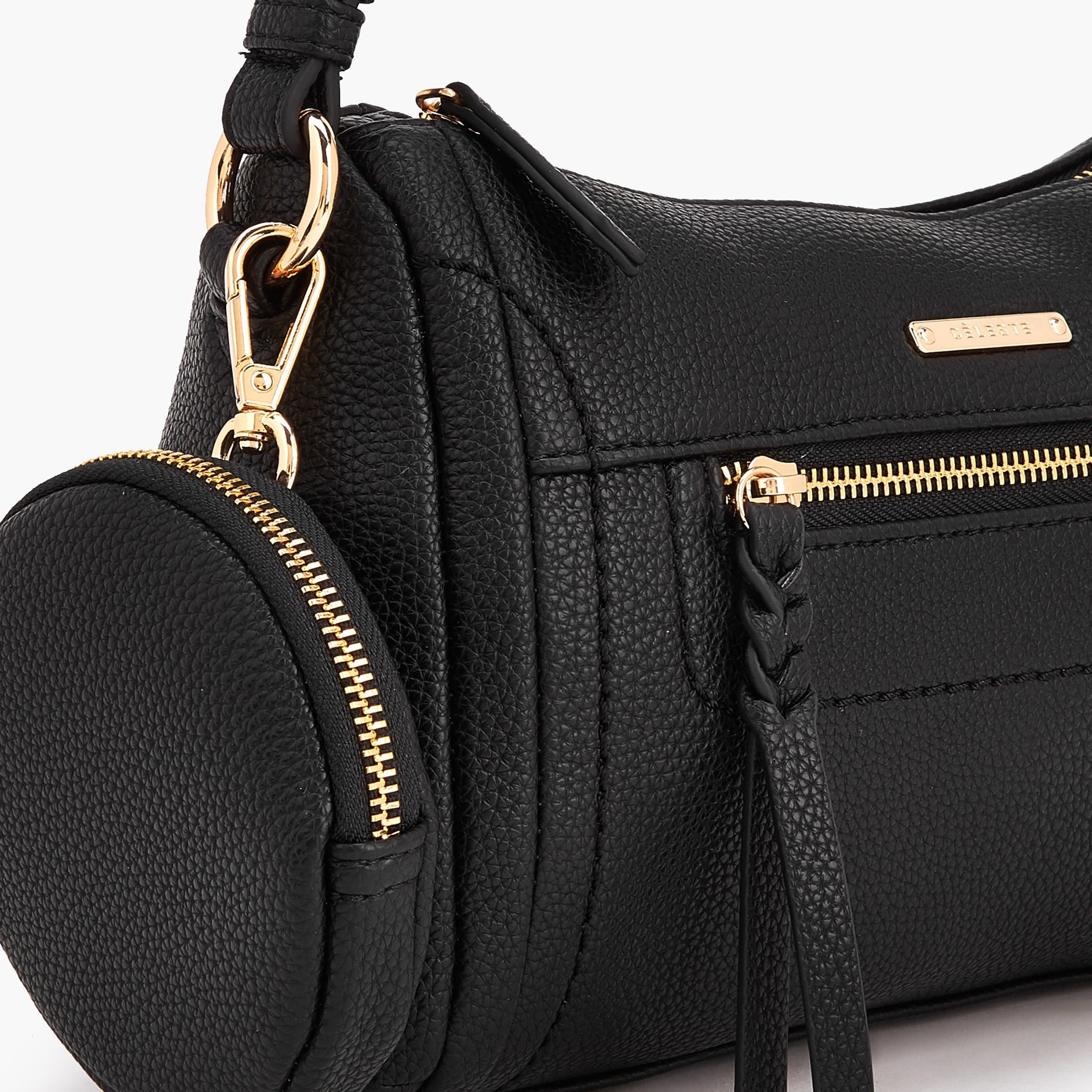 Celeste Textured Shoulder Bag with Pouch-women-bagsandwallets-handbags-image-4