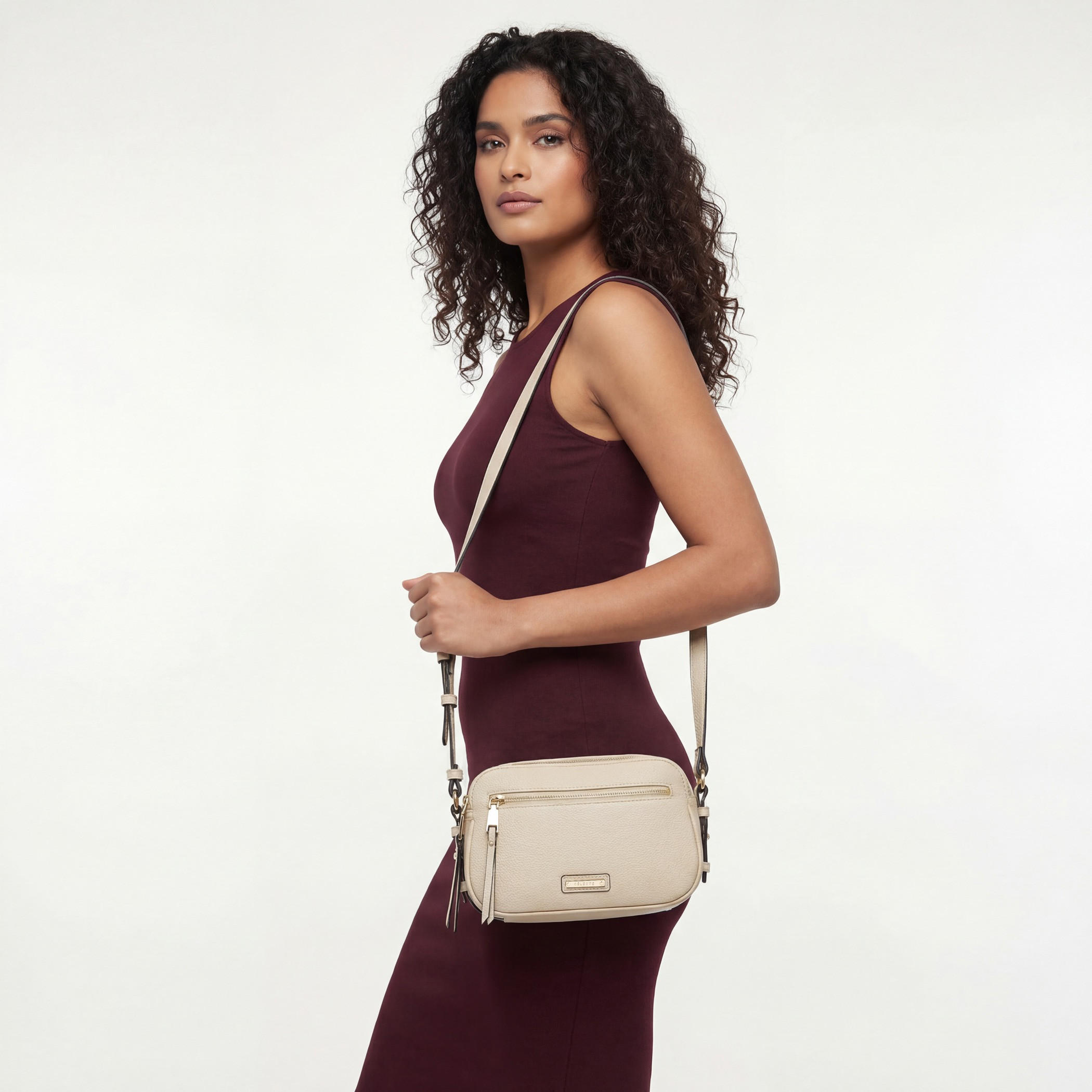 Celeste Textured Crossbody Bag with Adjustable Strap-women-bagsandwallets-handbags-image-2