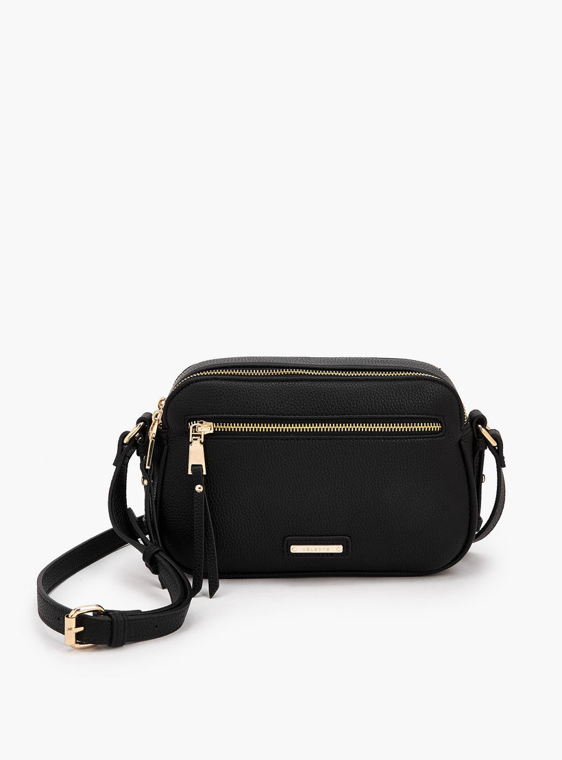شنطة كروس بودي بارزة الملمس وحزام قابل للتعديل من سيليست-women-bagsandwallets-handbags-image-1