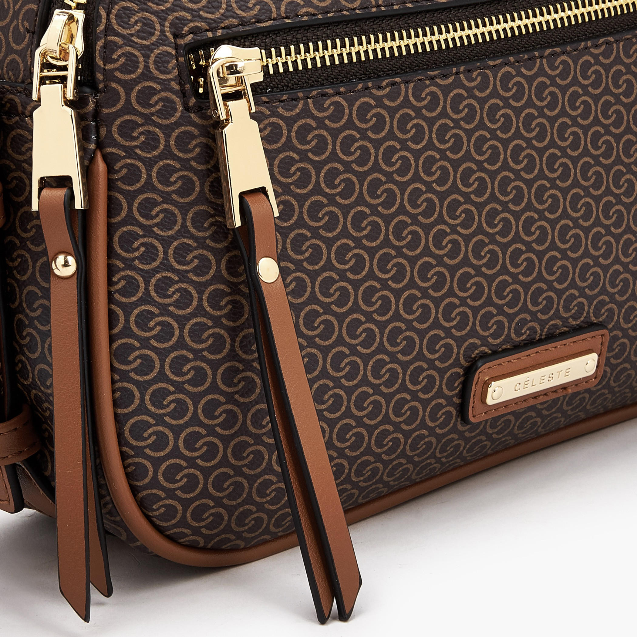 Celeste Monogram Print Crossbody Bag with Adjustable Strap-women-bagsandwallets-handbags-image-4