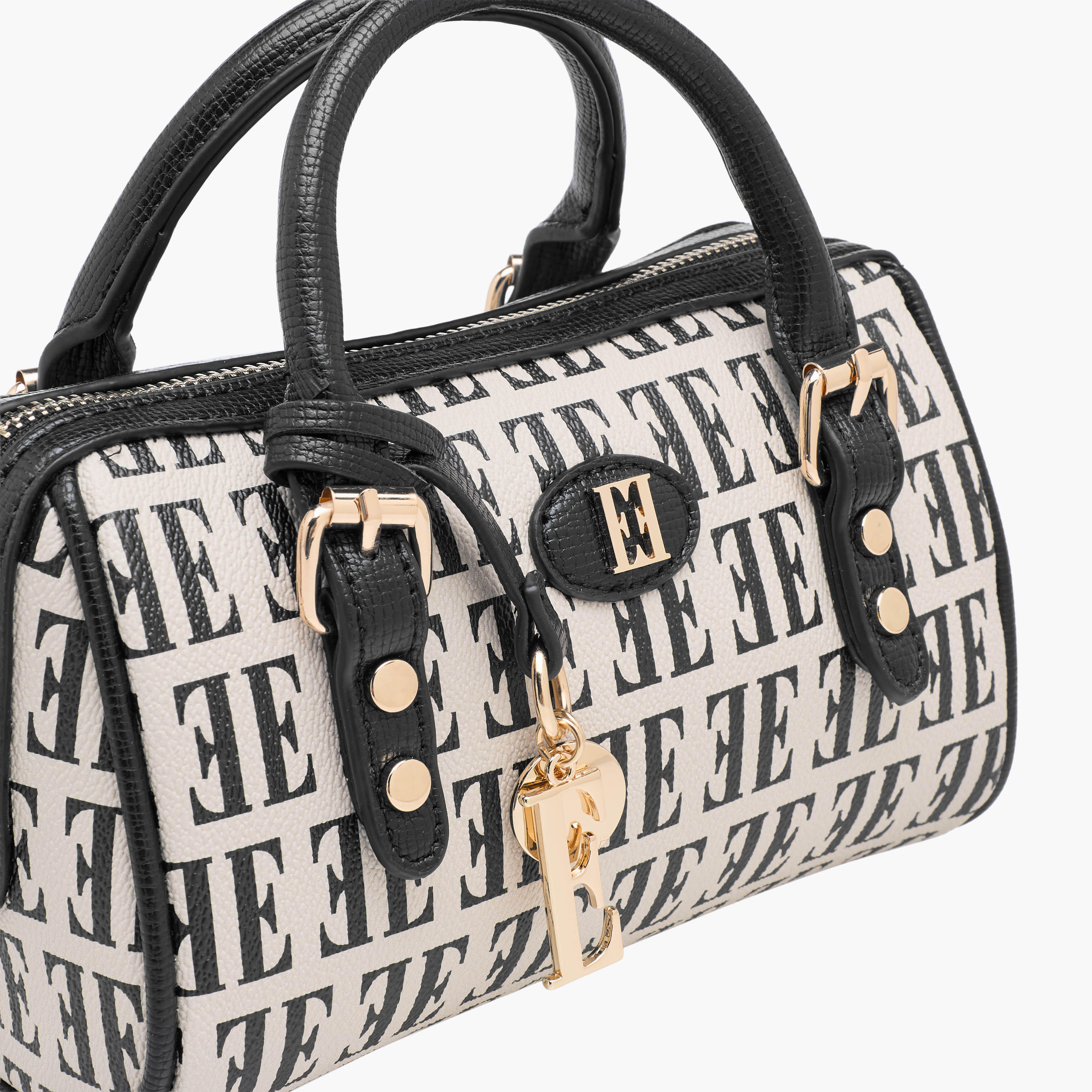 Elle Monogram Print Satchel Bag with Detachable Strap-women-bagsandwallets-handbags-image-6