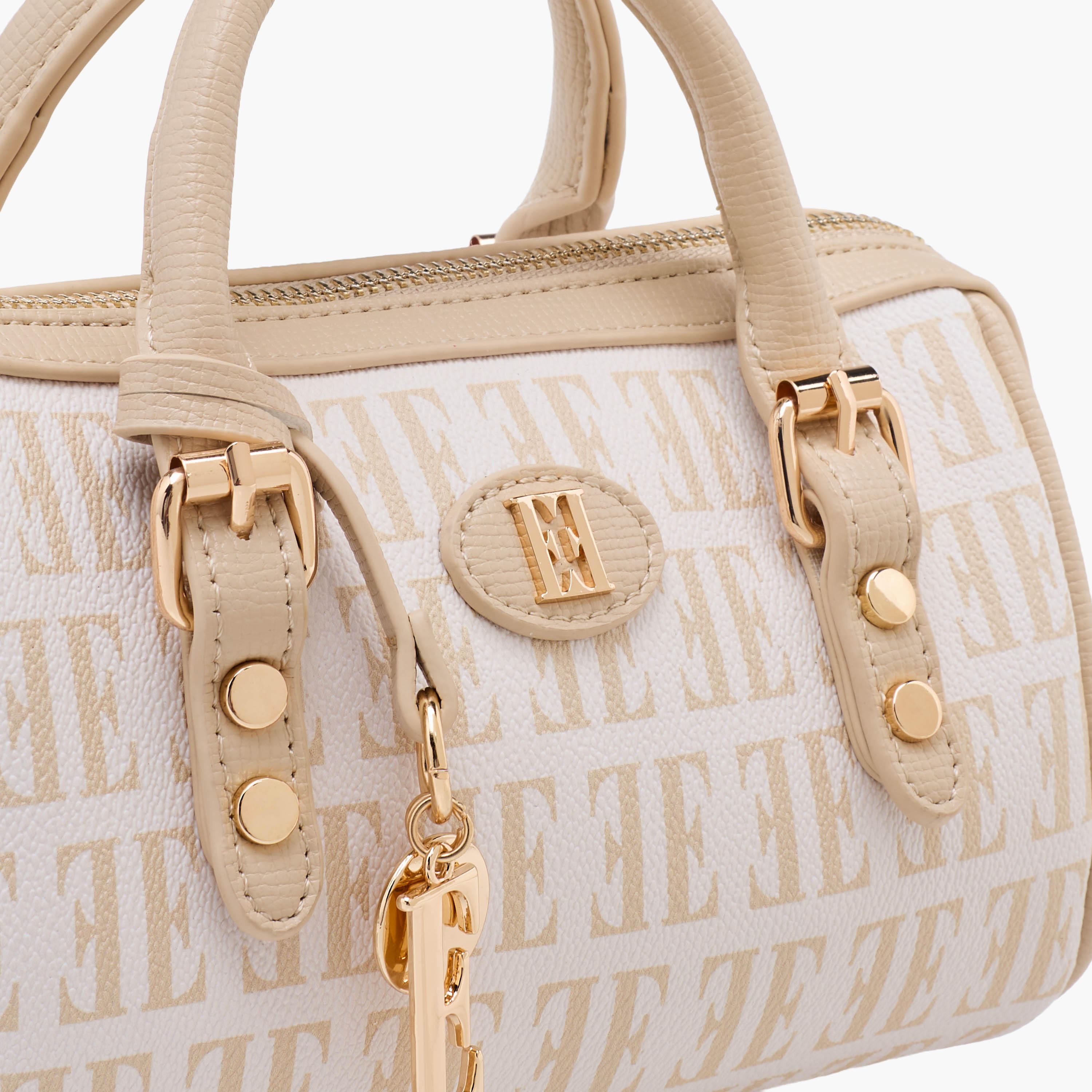 Elle Monogram Print Satchel Bag with Detachable Strap-women-bagsandwallets-handbags-image-5