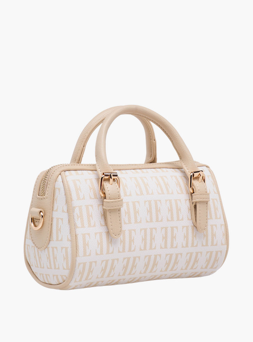 Elle Monogram Print Satchel Bag with Detachable Strap-women-bagsandwallets-handbags-image-6