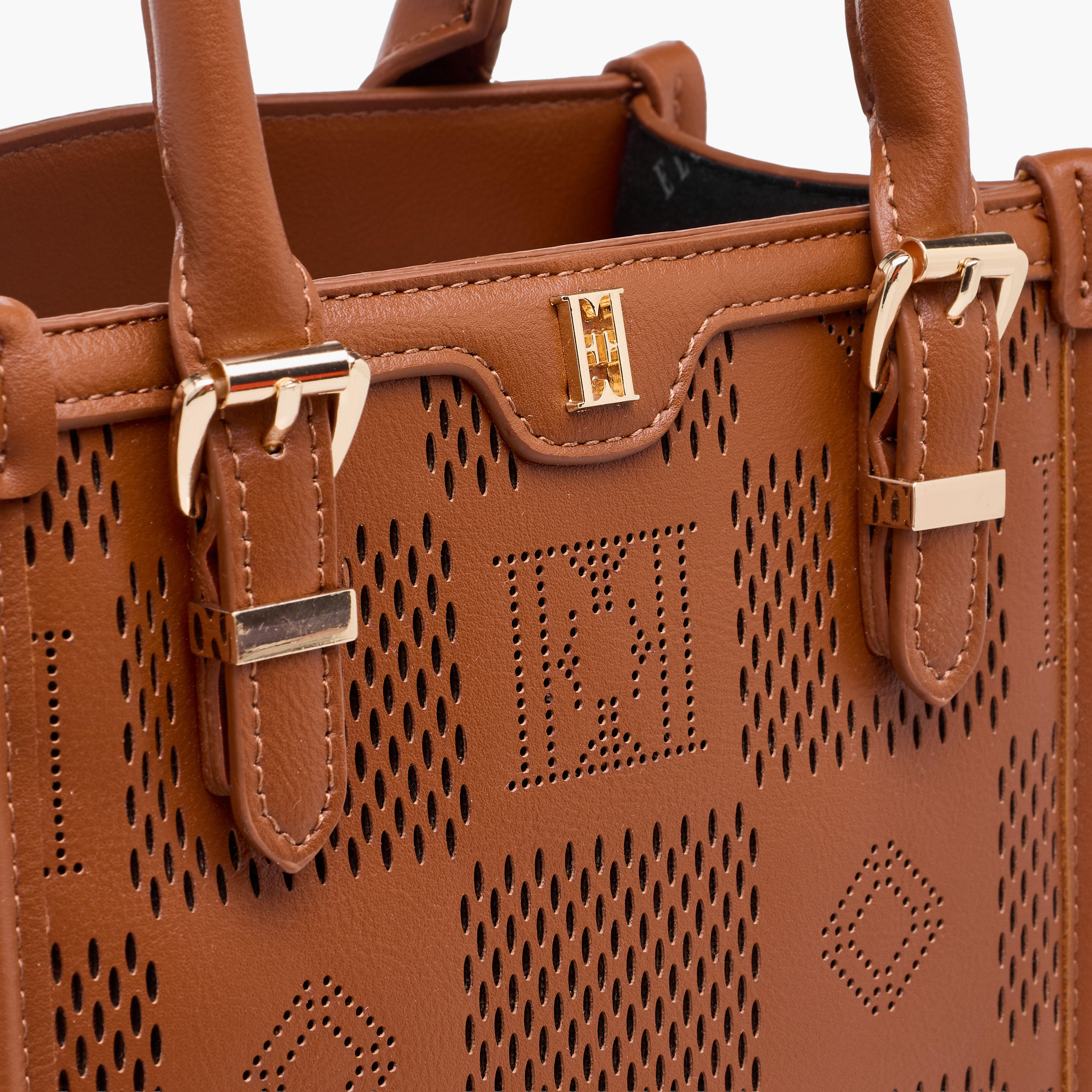 Elle Textured Tote Bag with Detachable Strap-women-bagsandwallets-handbags-image-6