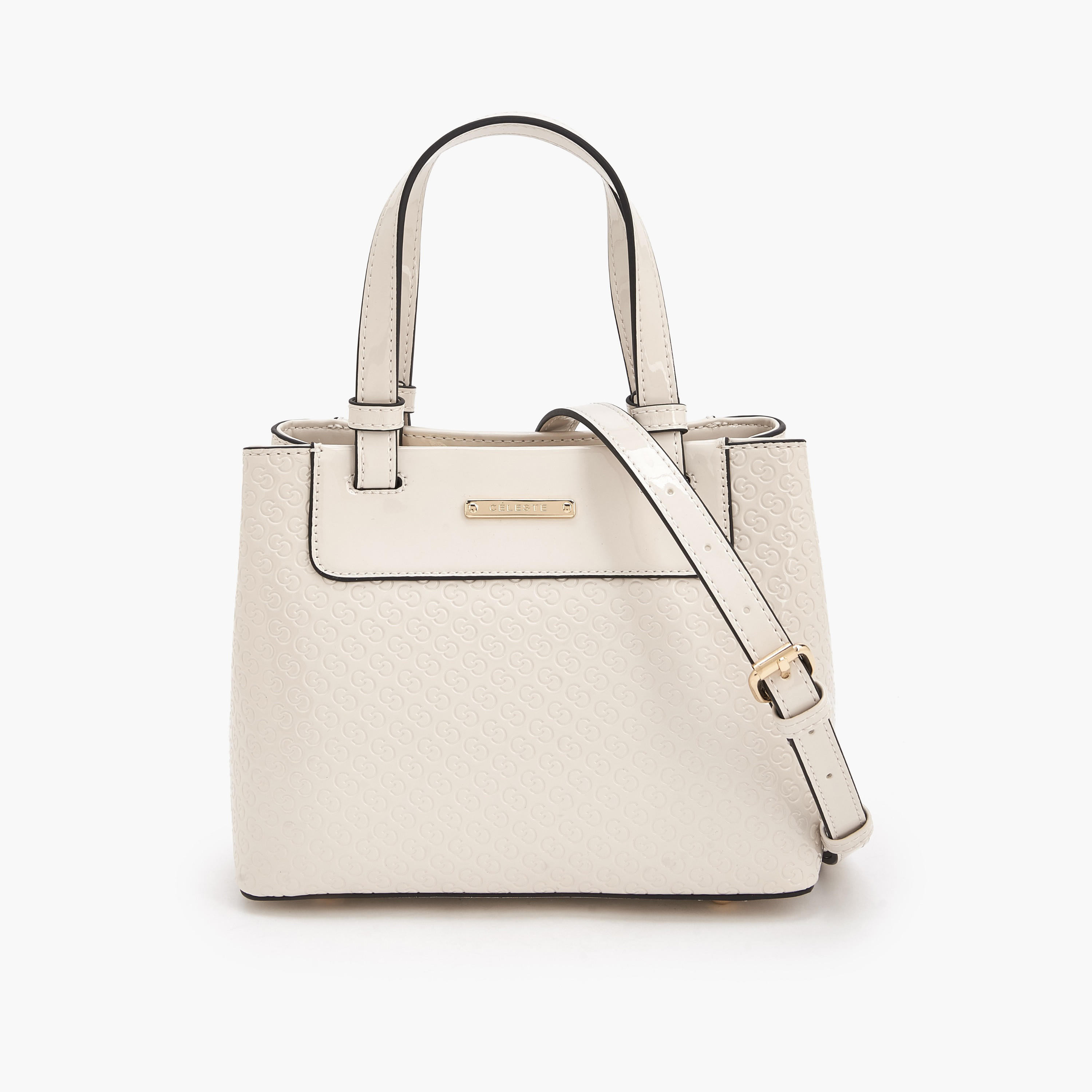 شنطة توتي بنقوش مونوجرام ومقابض مزدوجة من سيليست-women-bagsandwallets-handbags-image-1
