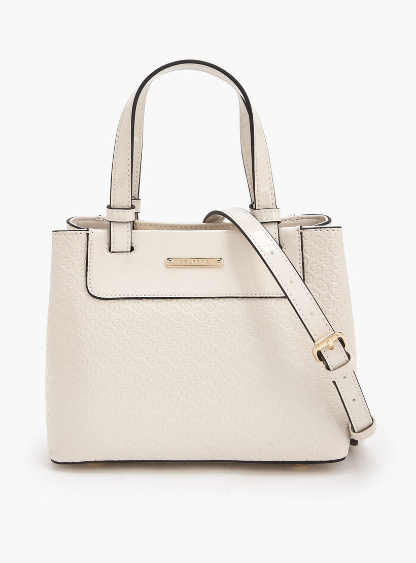 شنطة توتي بنقوش مونوجرام ومقابض مزدوجة من سيليست-women-bagsandwallets-handbags-image-1