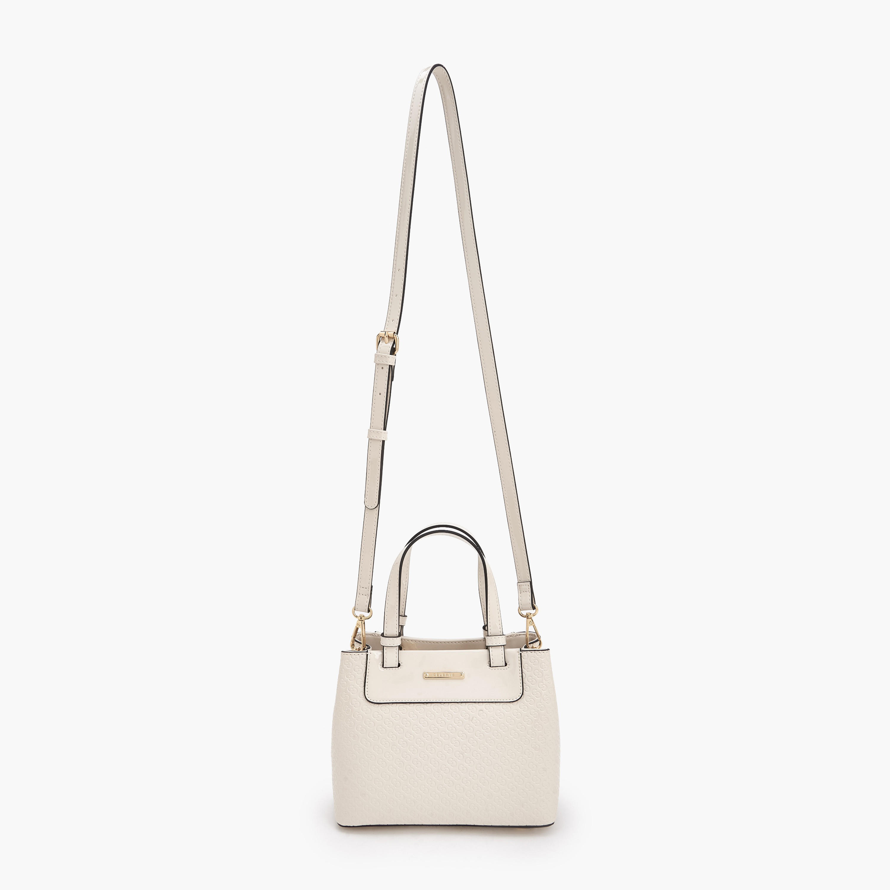 شنطة توتي بنقوش مونوجرام ومقابض مزدوجة من سيليست-women-bagsandwallets-handbags-image-3