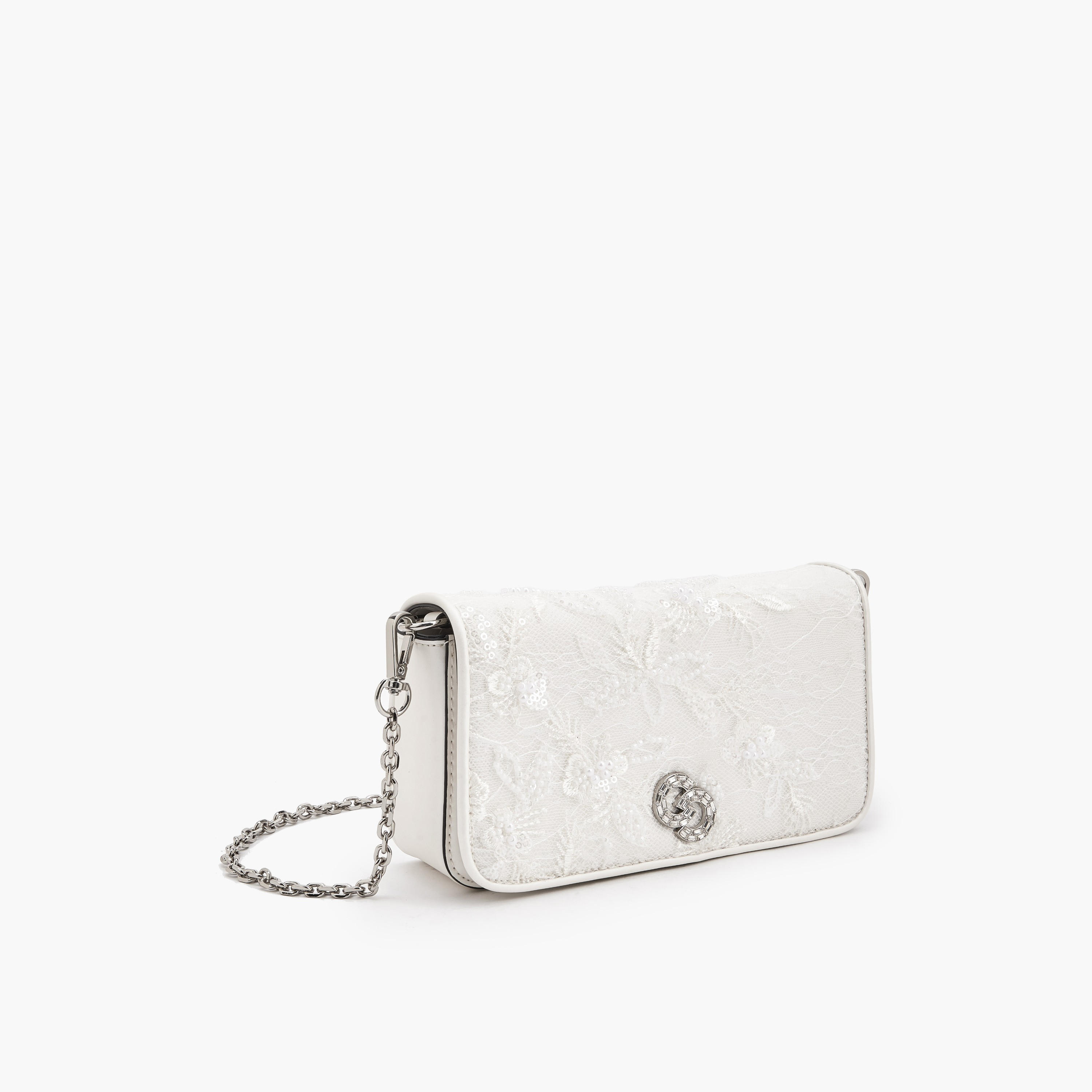 Celeste Lace Embroidered Crossbody Bag with Chain Strap-women-bagsandwallets-handbags-image-4