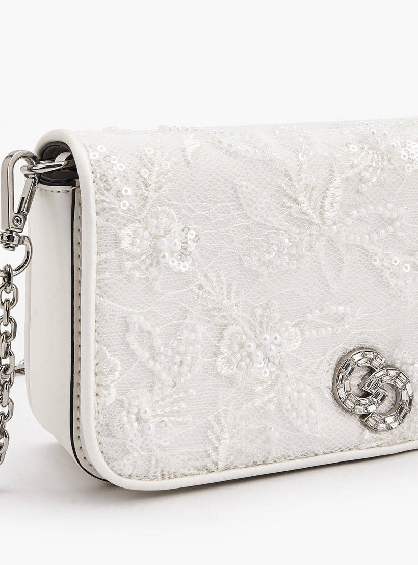 Celeste Lace Embroidered Crossbody Bag with Chain Strap-women-bagsandwallets-handbags-image-5
