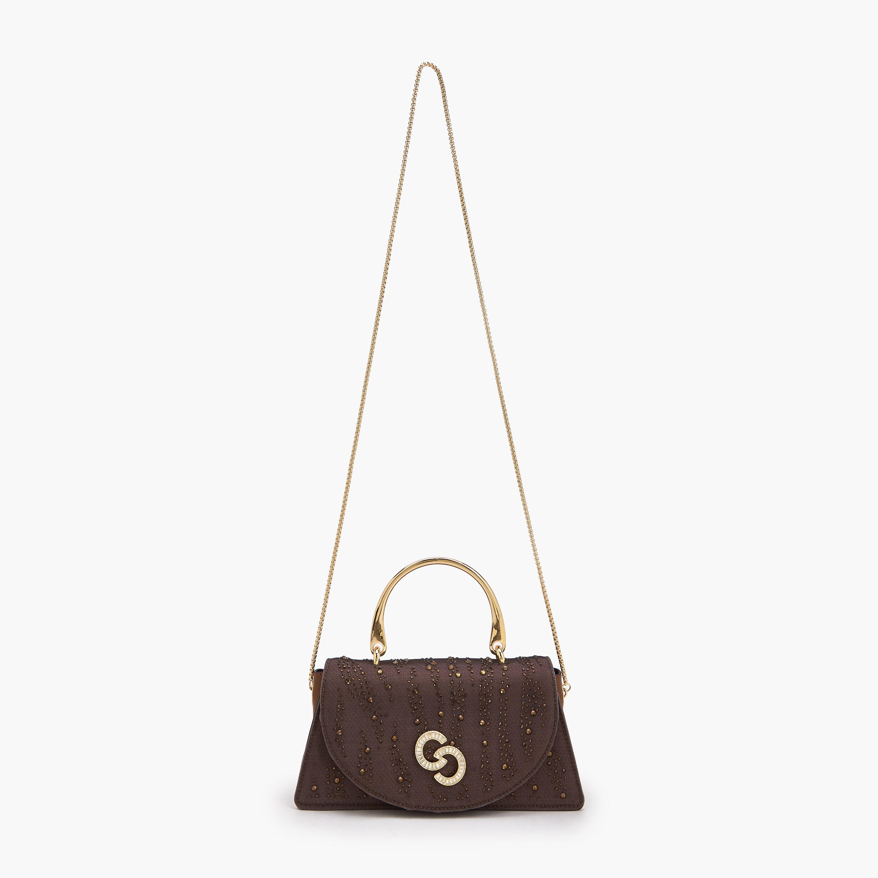 Celeste Embellished Satchel Bag with Button Closure-women-bagsandwallets-handbags-image-2