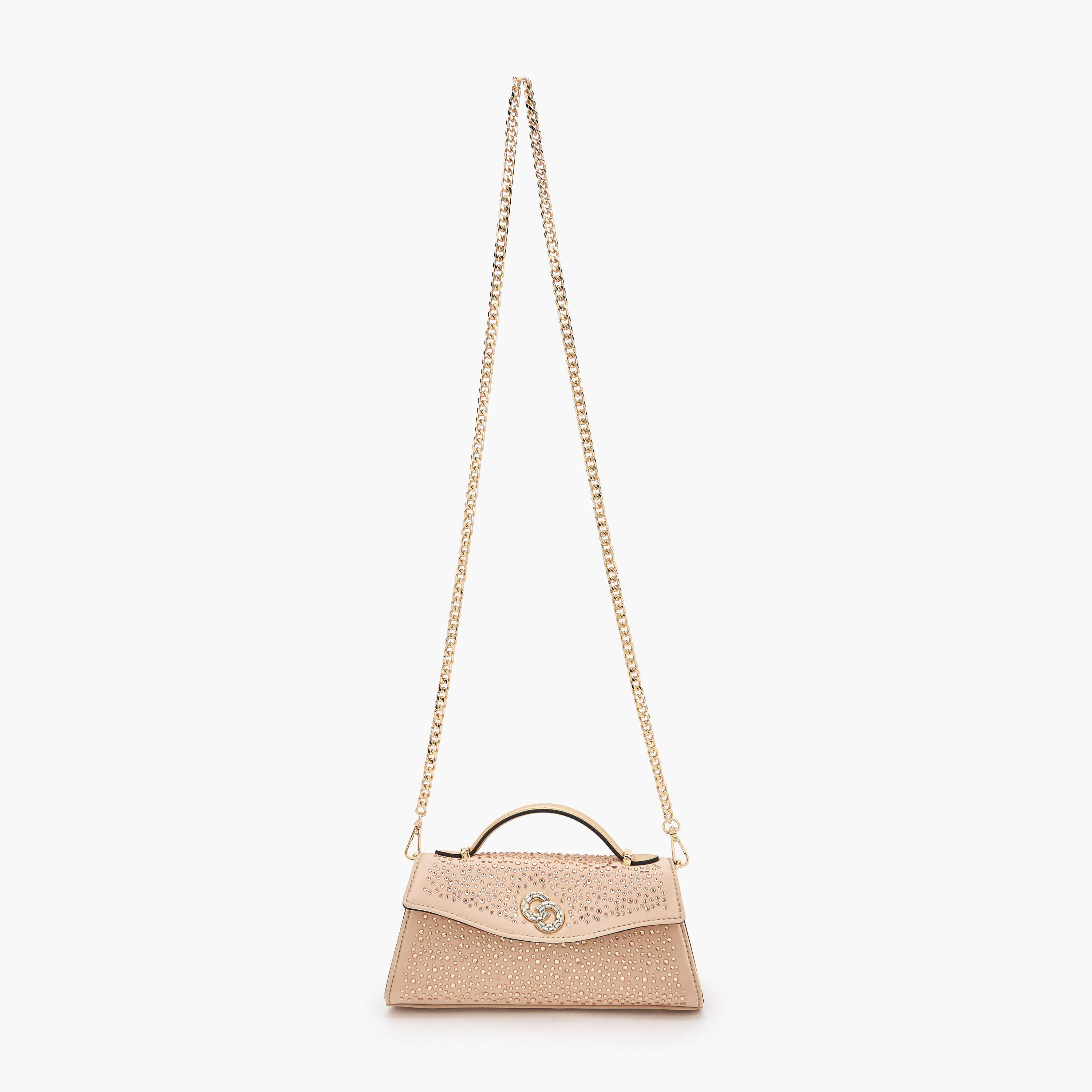 Celeste Embellished Satchel Bag with Chain Strap-women-bagsandwallets-handbags-image-2