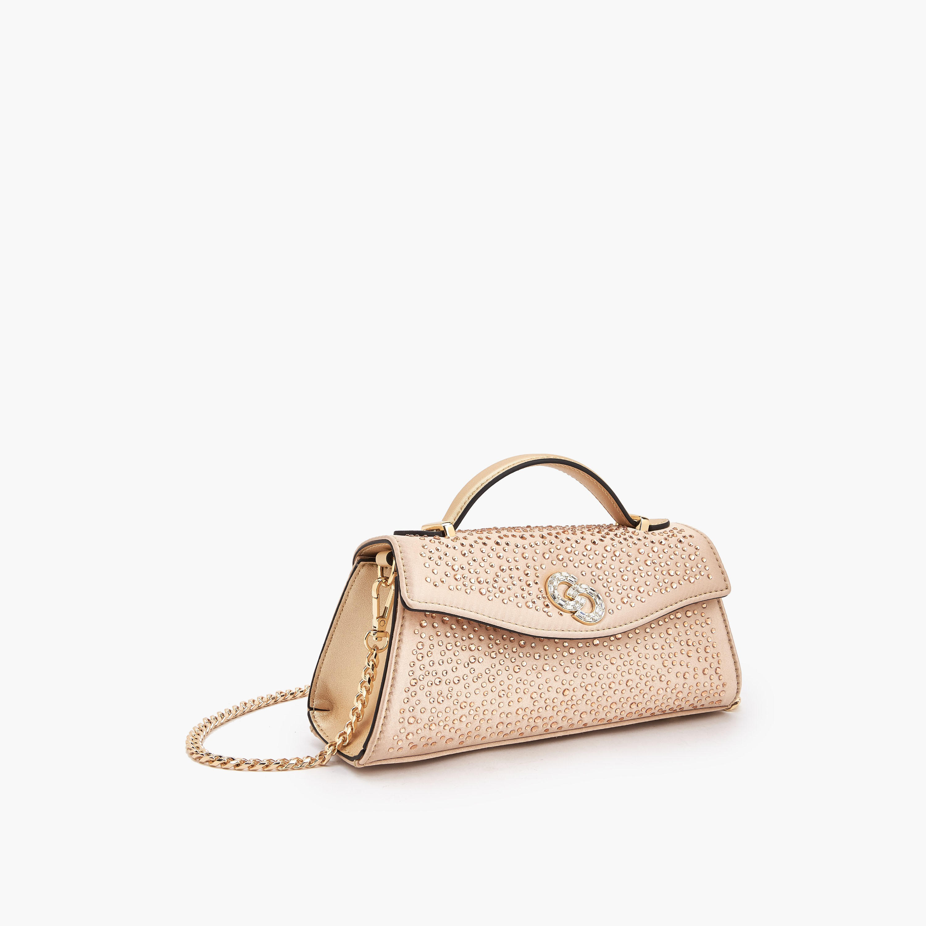 Celeste Embellished Satchel Bag with Chain Strap-women-bagsandwallets-handbags-image-3