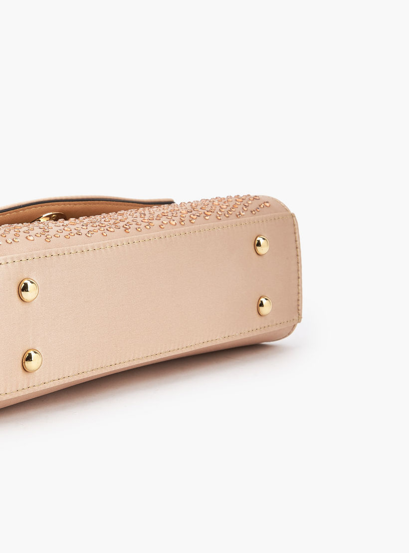 Celeste Embellished Satchel Bag with Chain Strap-women-bagsandwallets-handbags-image-6