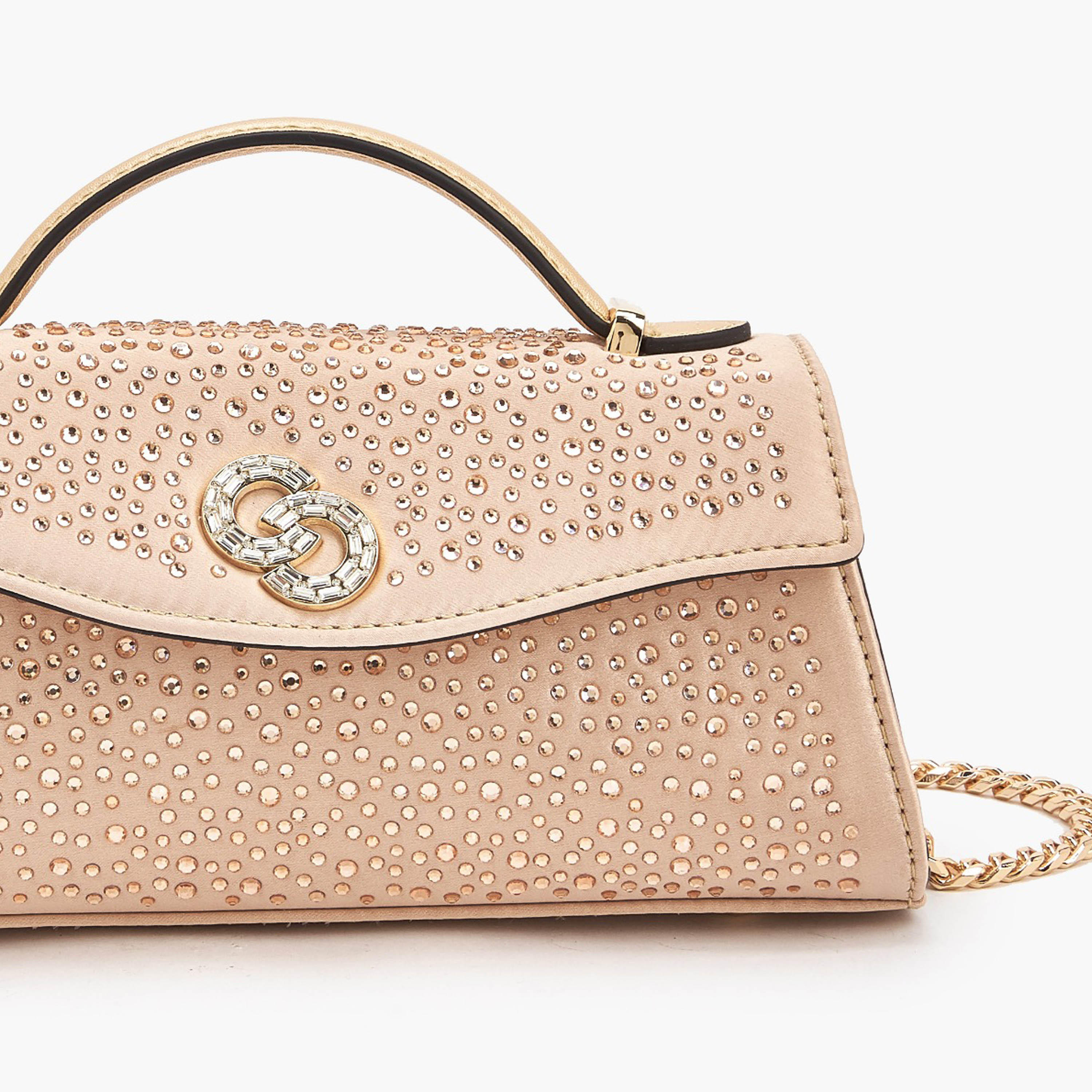 Celeste Embellished Satchel Bag with Chain Strap-women-bagsandwallets-handbags-image-8