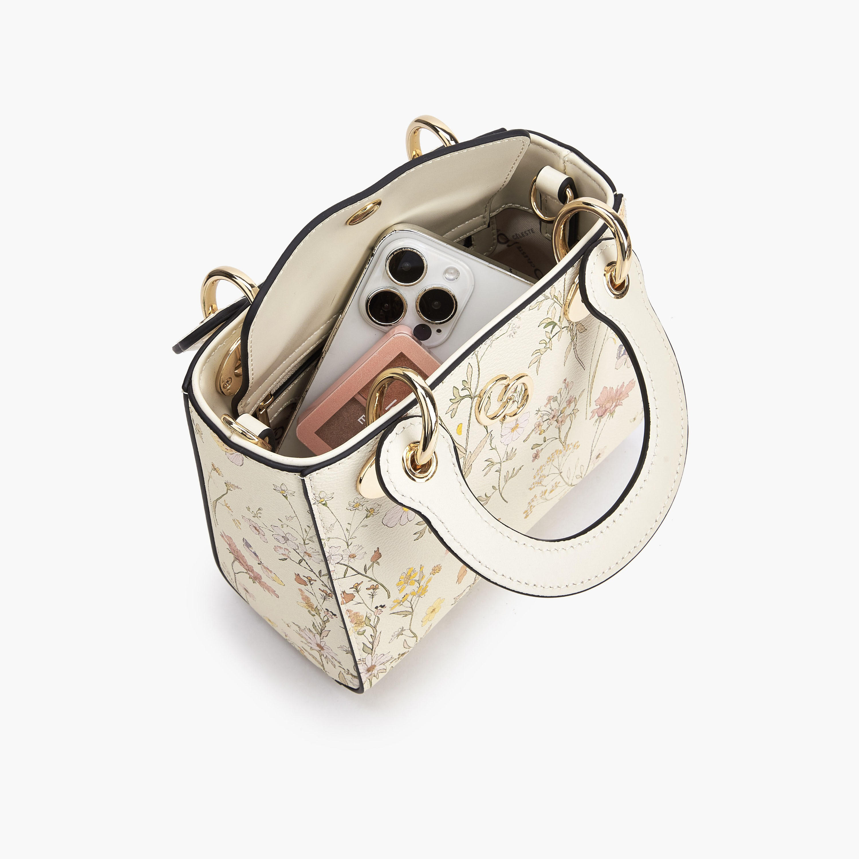 Celeste Floral Print Tote Bag with Double Handle-women-bagsandwallets-handbags-image-8