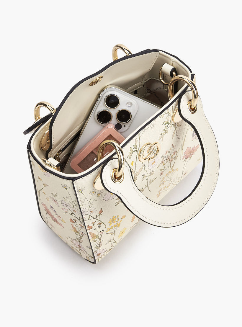 Celeste Floral Print Tote Bag with Double Handle-women-bagsandwallets-handbags-image-8