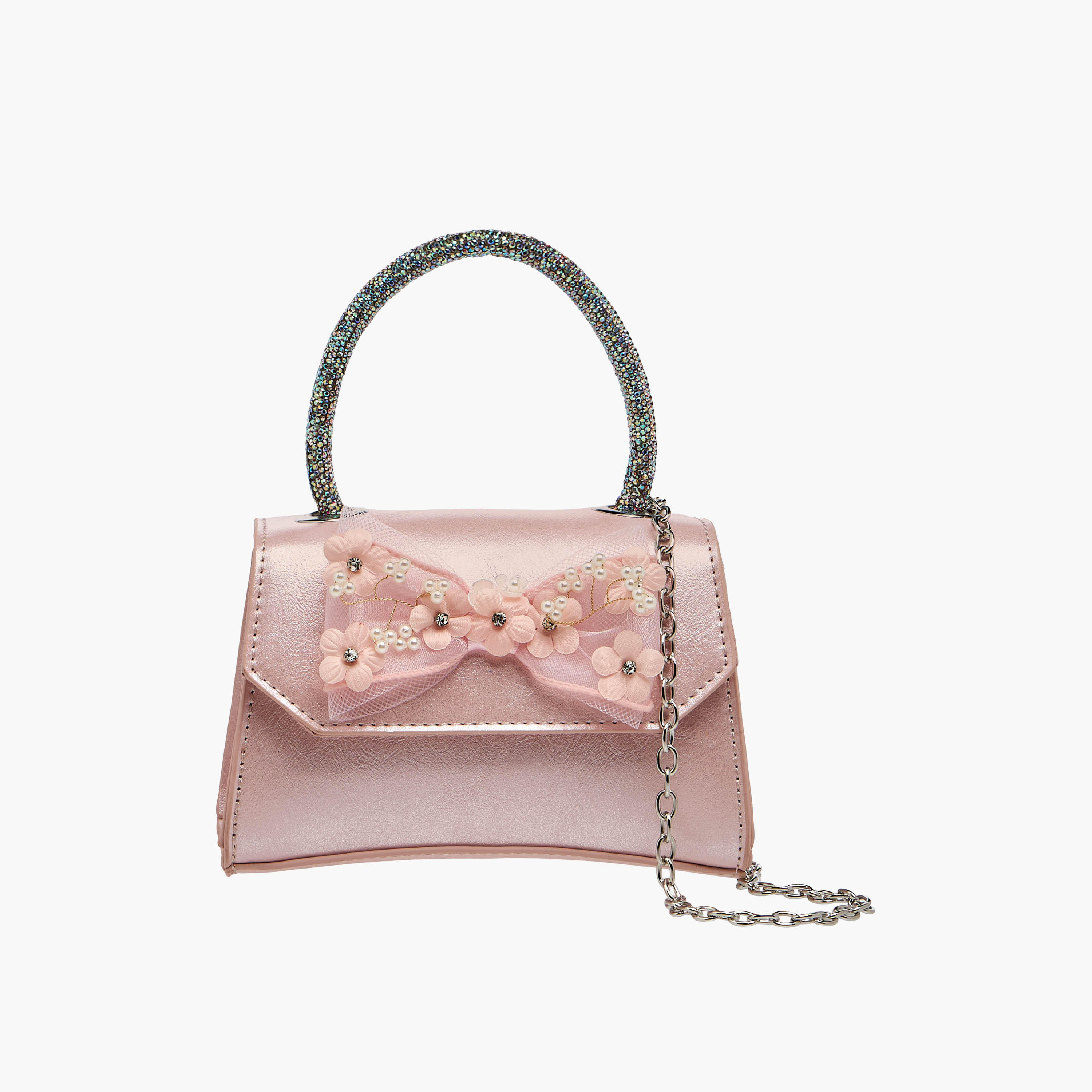 Celeste Bow Applique Crossbody Bag with Embellished Handle-girls-accessories-bags-image-1