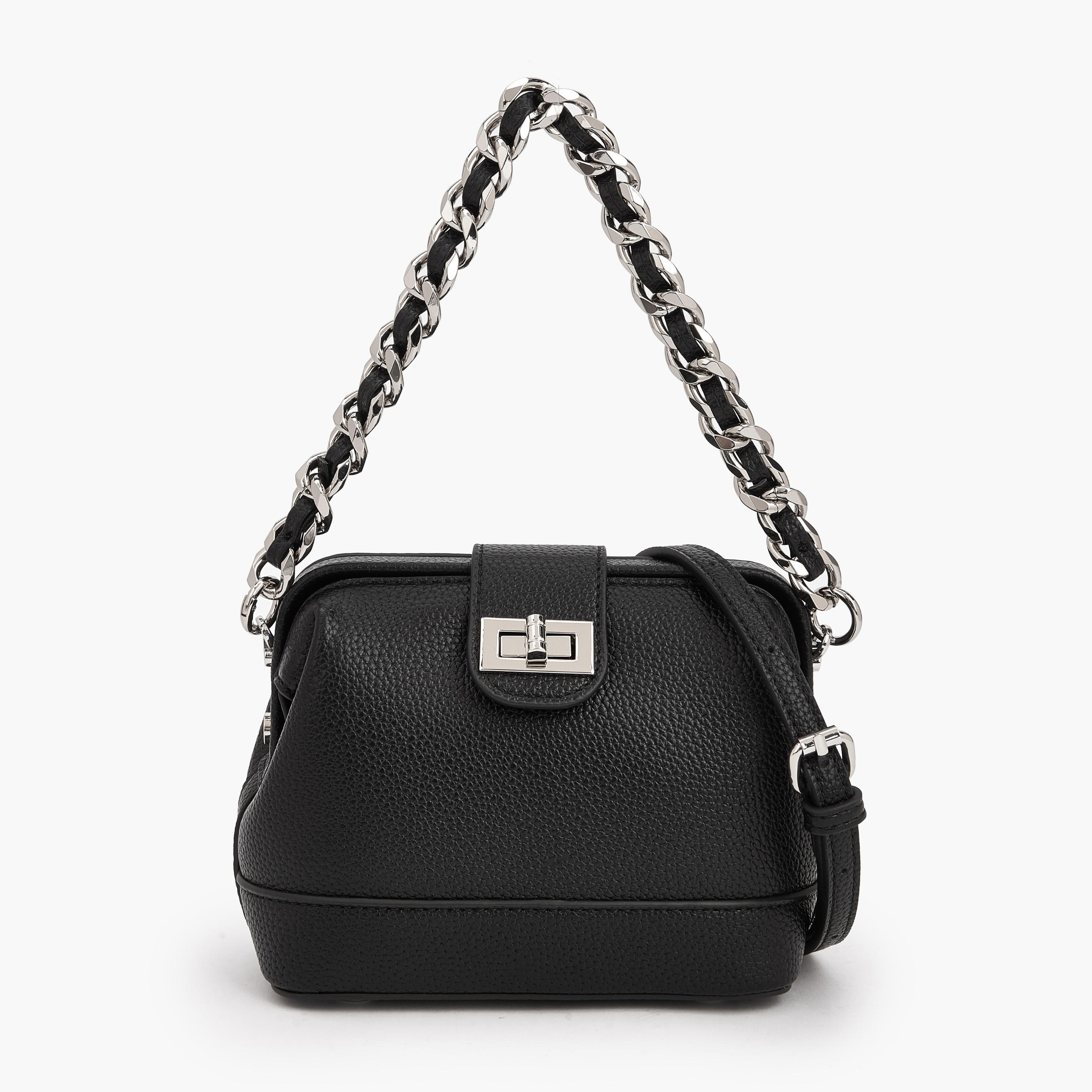 Celeste Textured Crossbody Bag with Twist Lock Closure-women-bagsandwallets-handbags-image-1