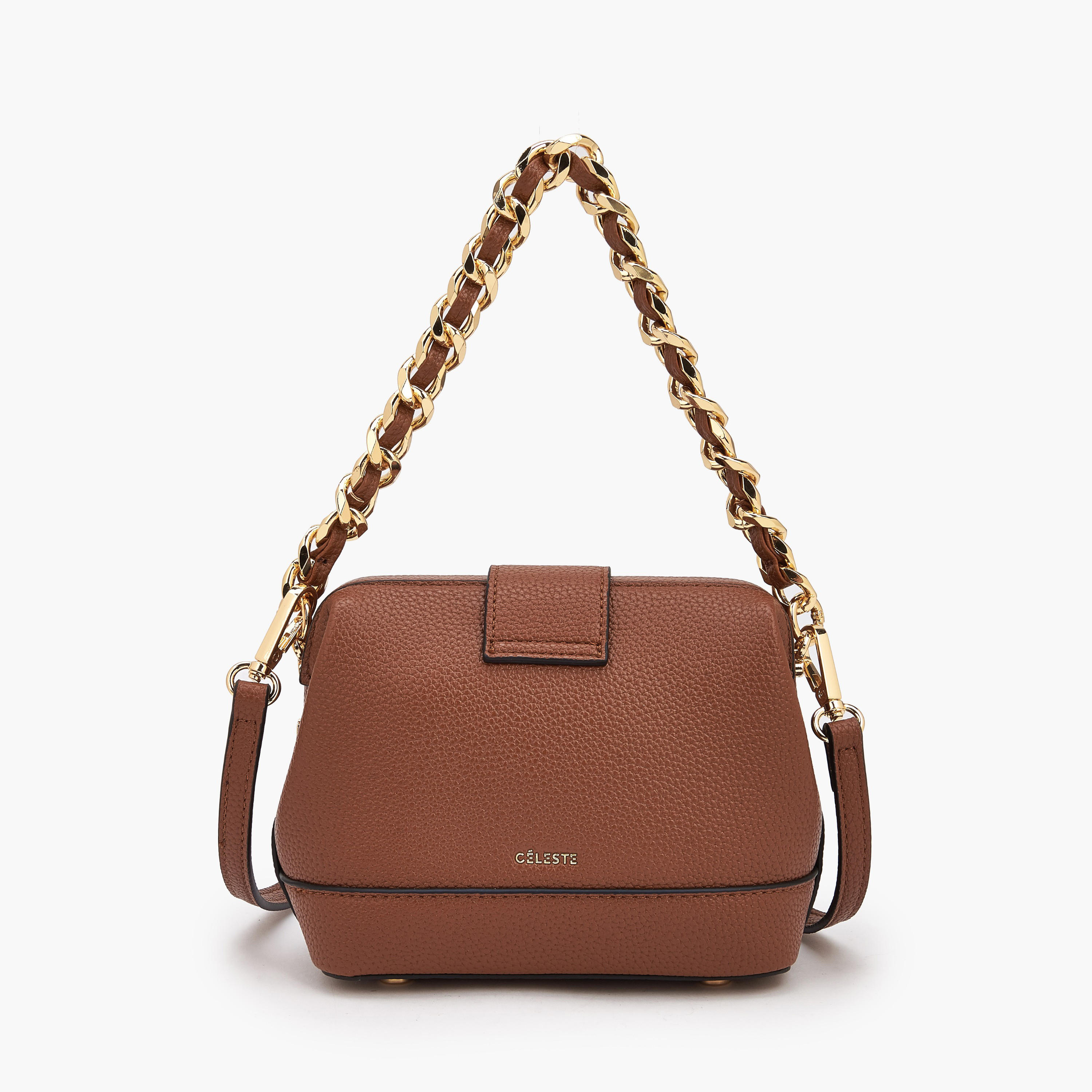 شنطة كروس بودي بارزة الملمس بإغلاق قفل لف من سيليست-women-bagsandwallets-handbags-image-1