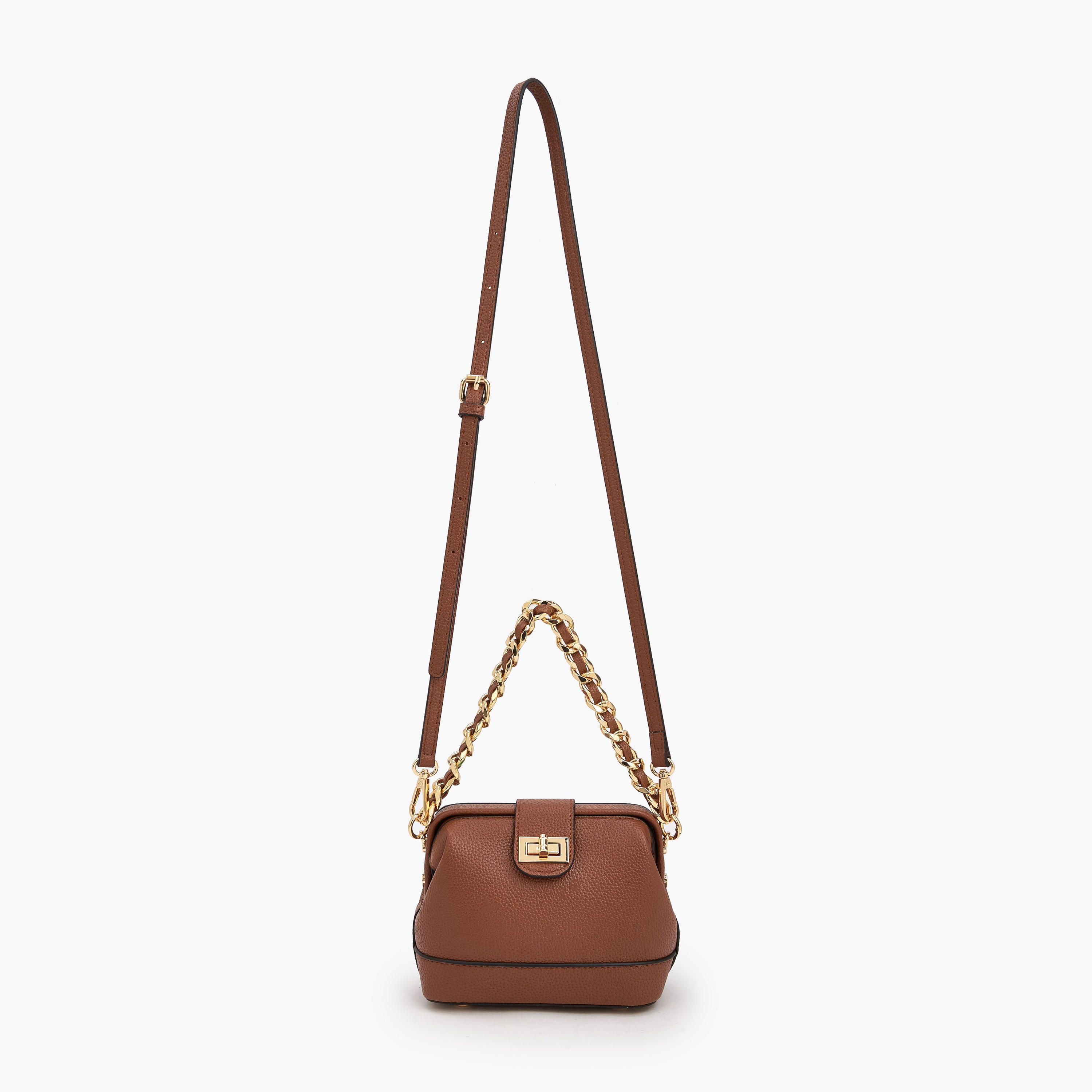 شنطة كروس بودي بارزة الملمس بإغلاق قفل لف من سيليست-women-bagsandwallets-handbags-image-3