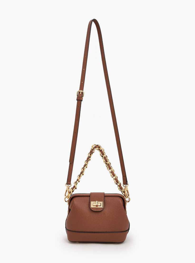 شنطة كروس بودي بارزة الملمس بإغلاق قفل لف من سيليست-women-bagsandwallets-handbags-image-3