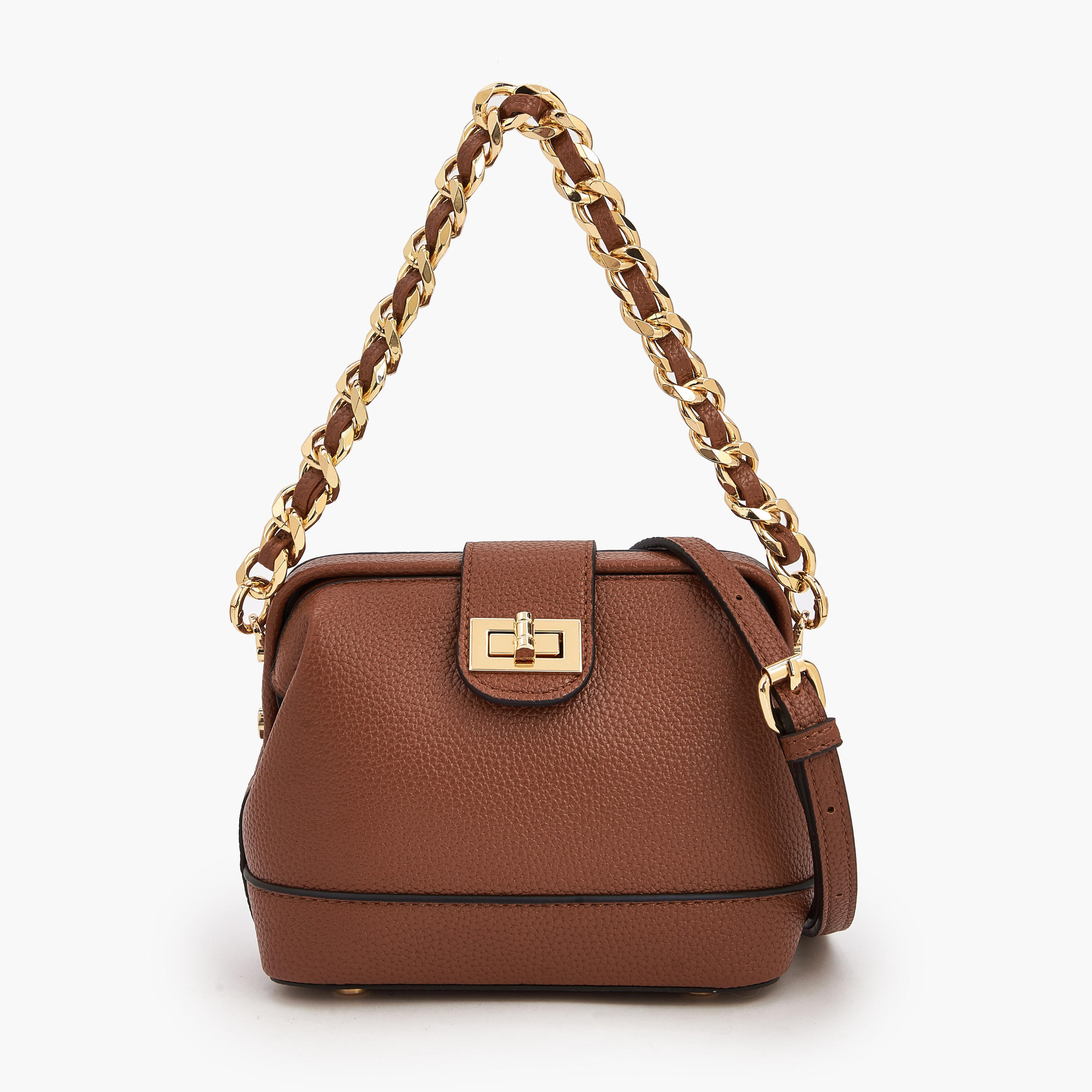 شنطة كروس بودي بارزة الملمس بإغلاق قفل لف من سيليست-women-bagsandwallets-handbags-image-4