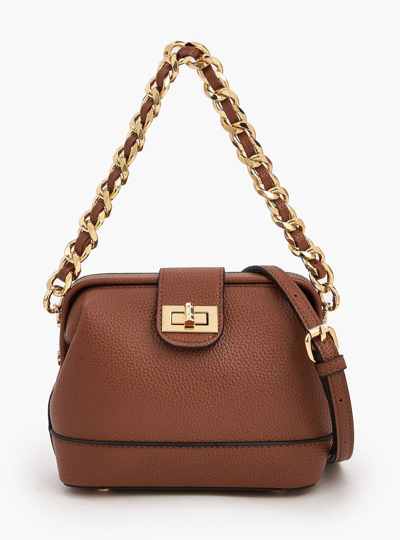 شنطة كروس بودي بارزة الملمس بإغلاق قفل لف من سيليست-women-bagsandwallets-handbags-image-4