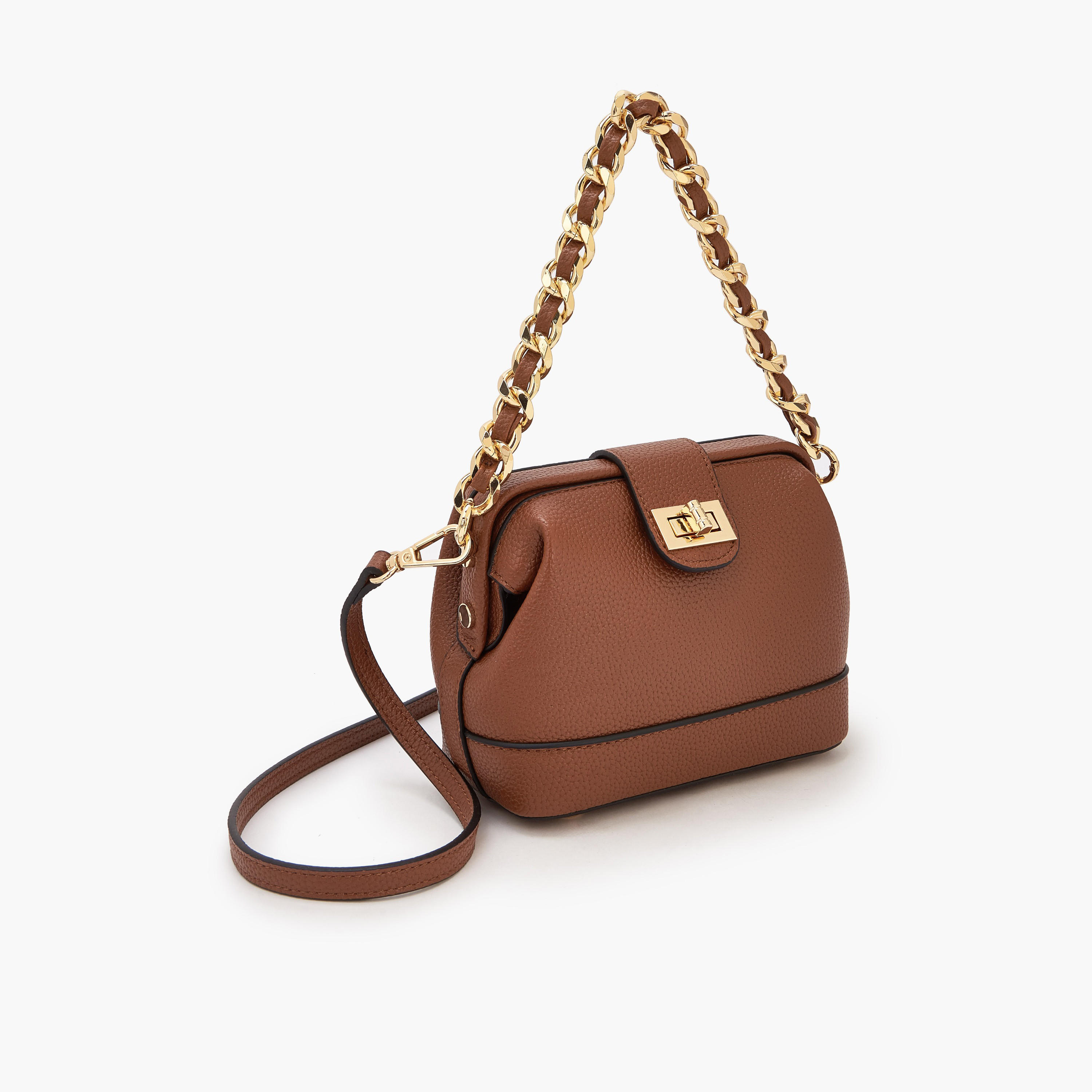 شنطة كروس بودي بارزة الملمس بإغلاق قفل لف من سيليست-women-bagsandwallets-handbags-image-5