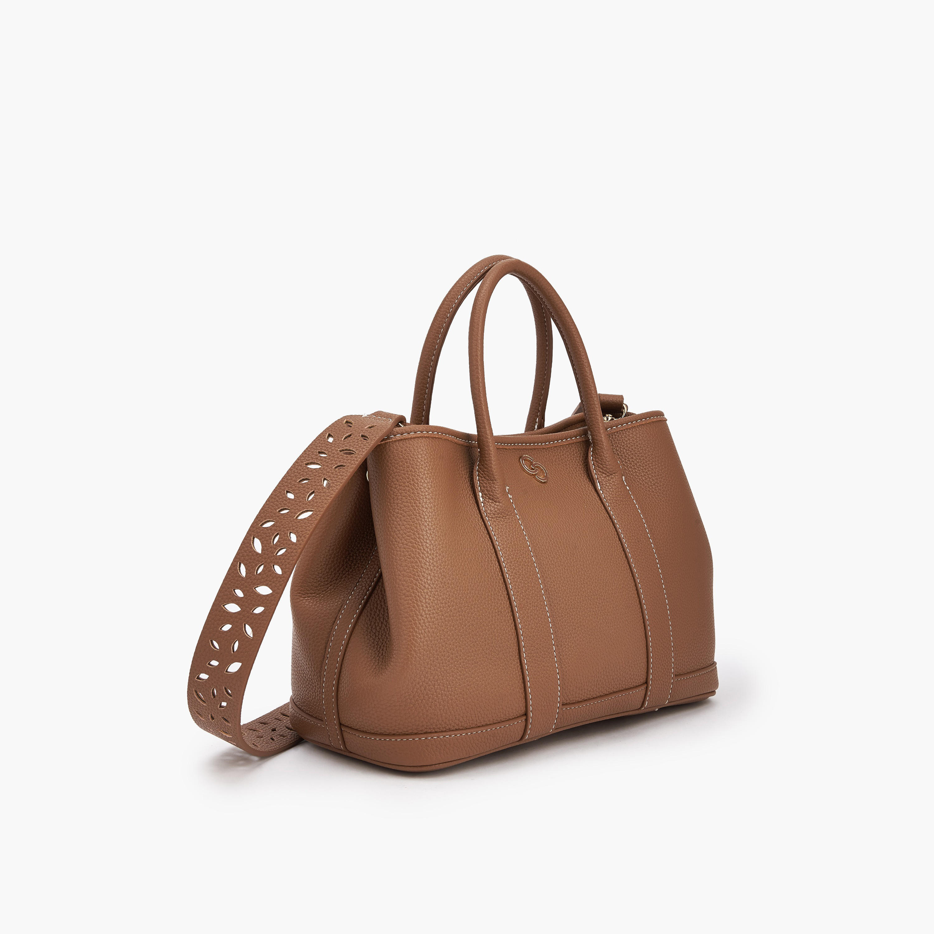 Celeste Laser Cut Tote Bag with Detachable Strap-women-bagsandwallets-handbags-image-3