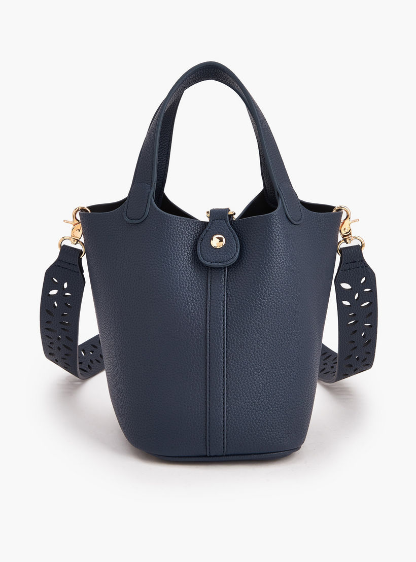 شنطة باكيت بارزة الملمس مع شنطة صغيرة من سيليست-women-bagsandwallets-handbags-image-9