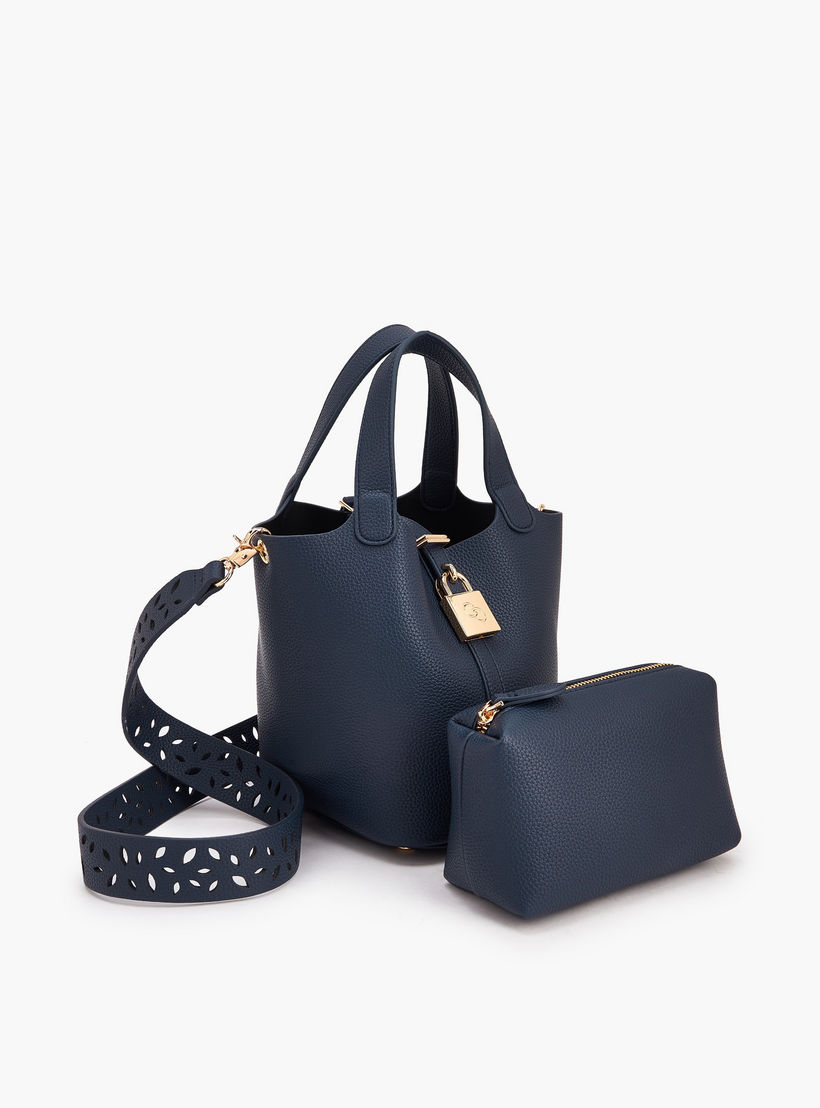 شنطة باكيت بارزة الملمس مع شنطة صغيرة من سيليست-women-bagsandwallets-handbags-image-10