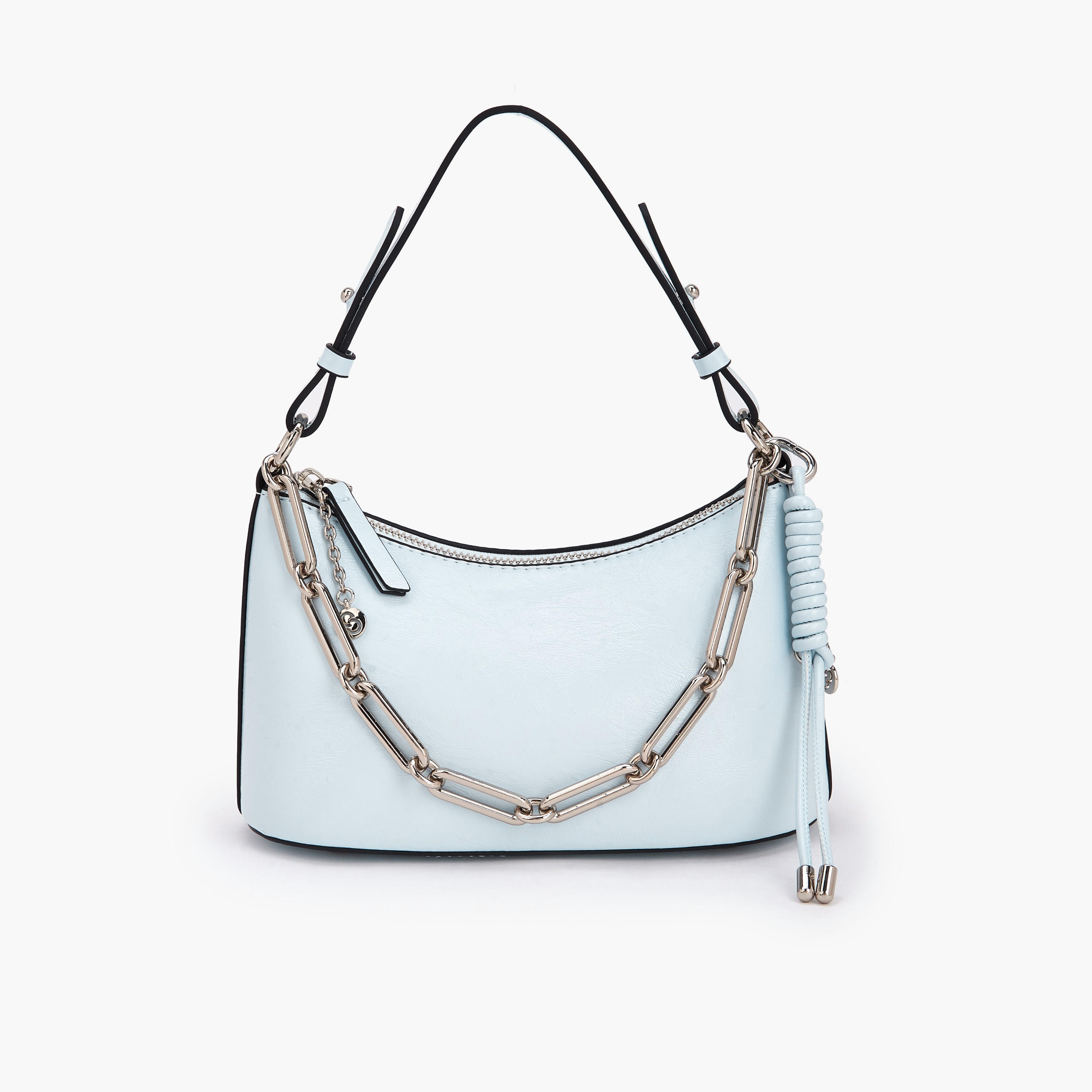 Celeste Solid Crossbody Bag with Chain Link Strap-women-bagsandwallets-handbags-image-1