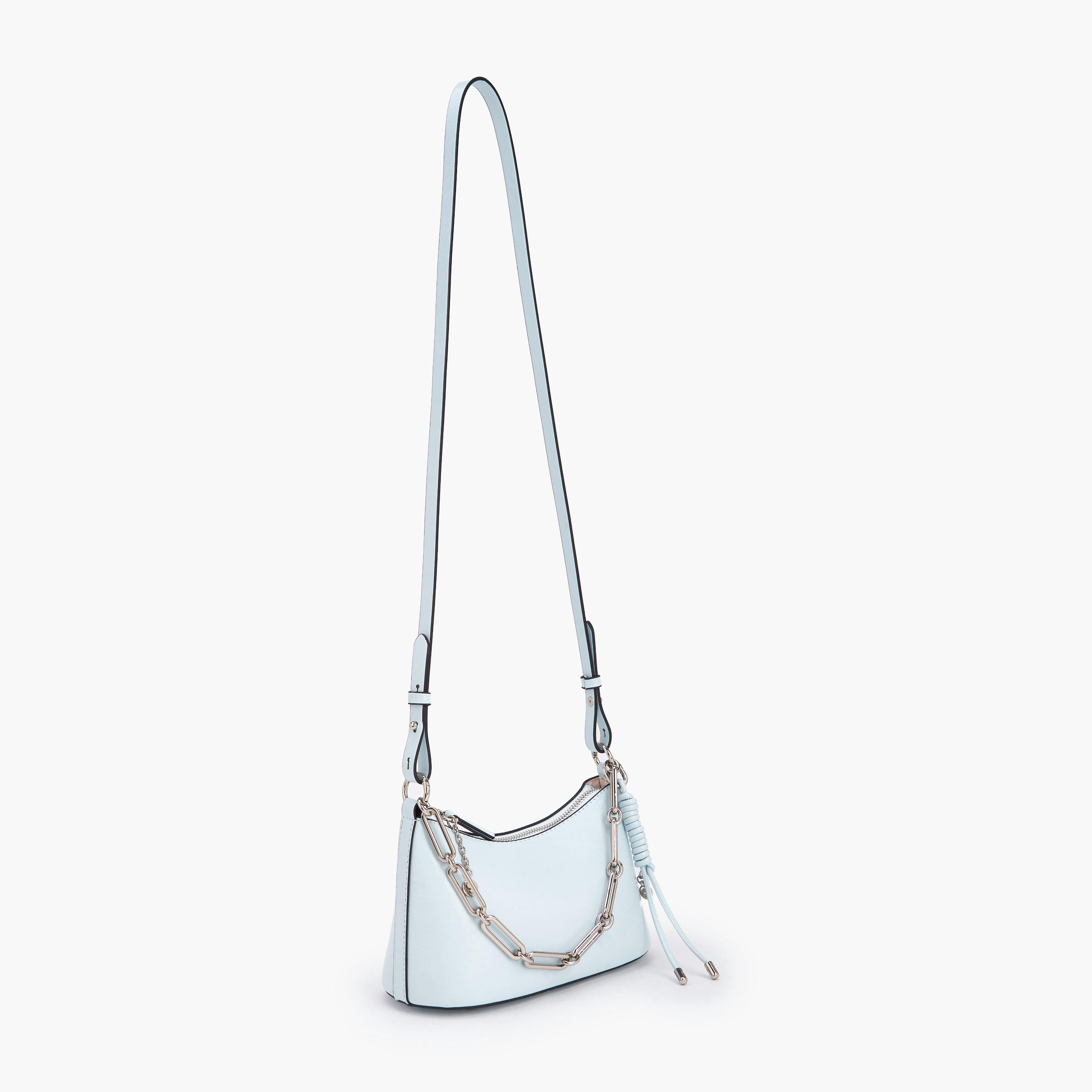 Celeste Solid Crossbody Bag with Chain Link Strap-women-bagsandwallets-handbags-image-3