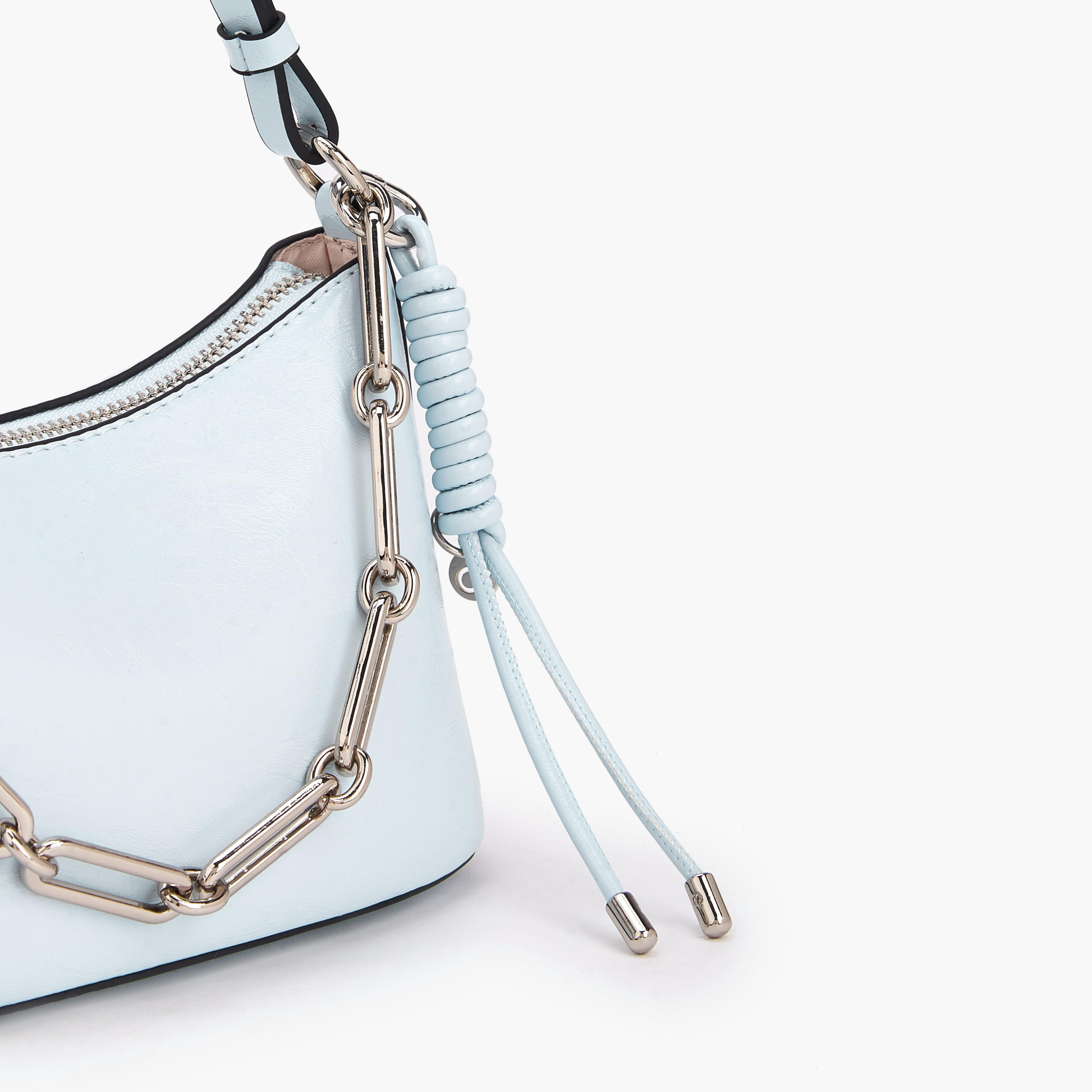 Celeste Solid Crossbody Bag with Chain Link Strap-women-bagsandwallets-handbags-image-5