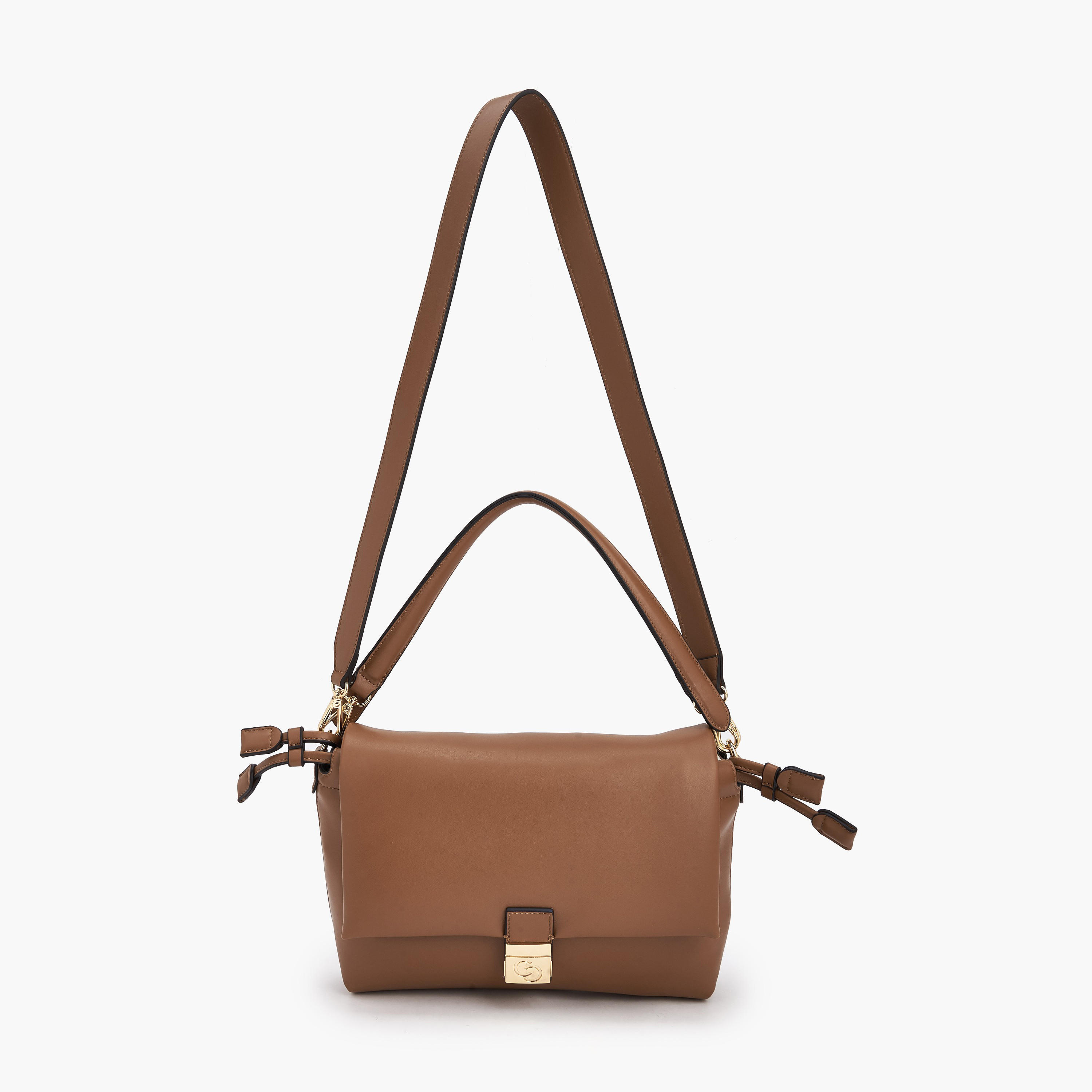 Celeste Solid Crossbody Bag with Detachable Strap-women-bagsandwallets-handbags-image-2
