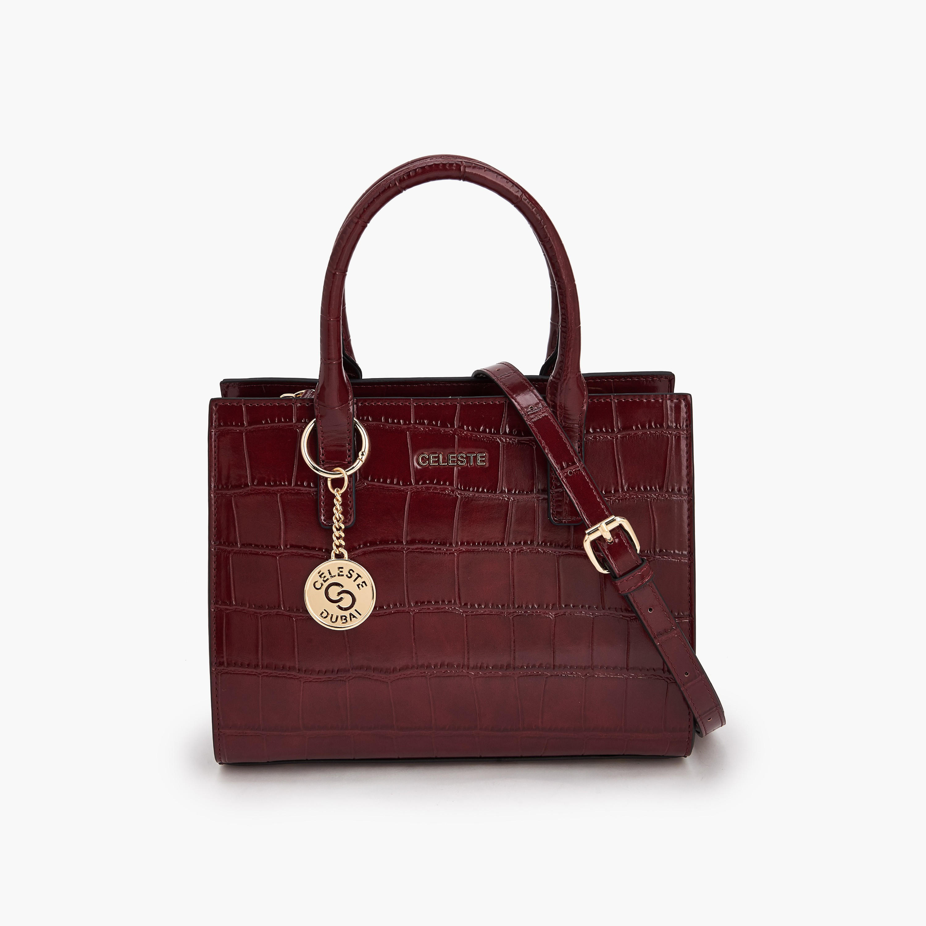 Celeste Textured Tote Bag with Double Handle-women-bagsandwallets-handbags-image-1