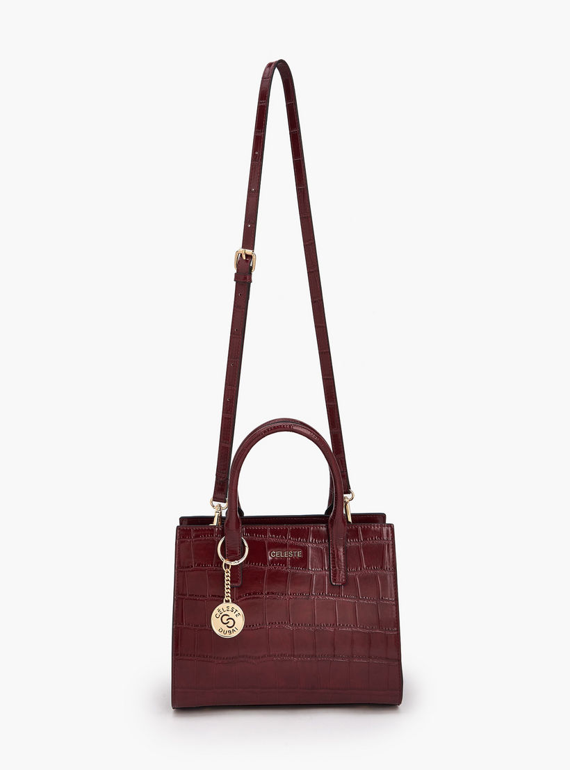 Celeste Textured Tote Bag with Double Handle-women-bagsandwallets-handbags-image-3