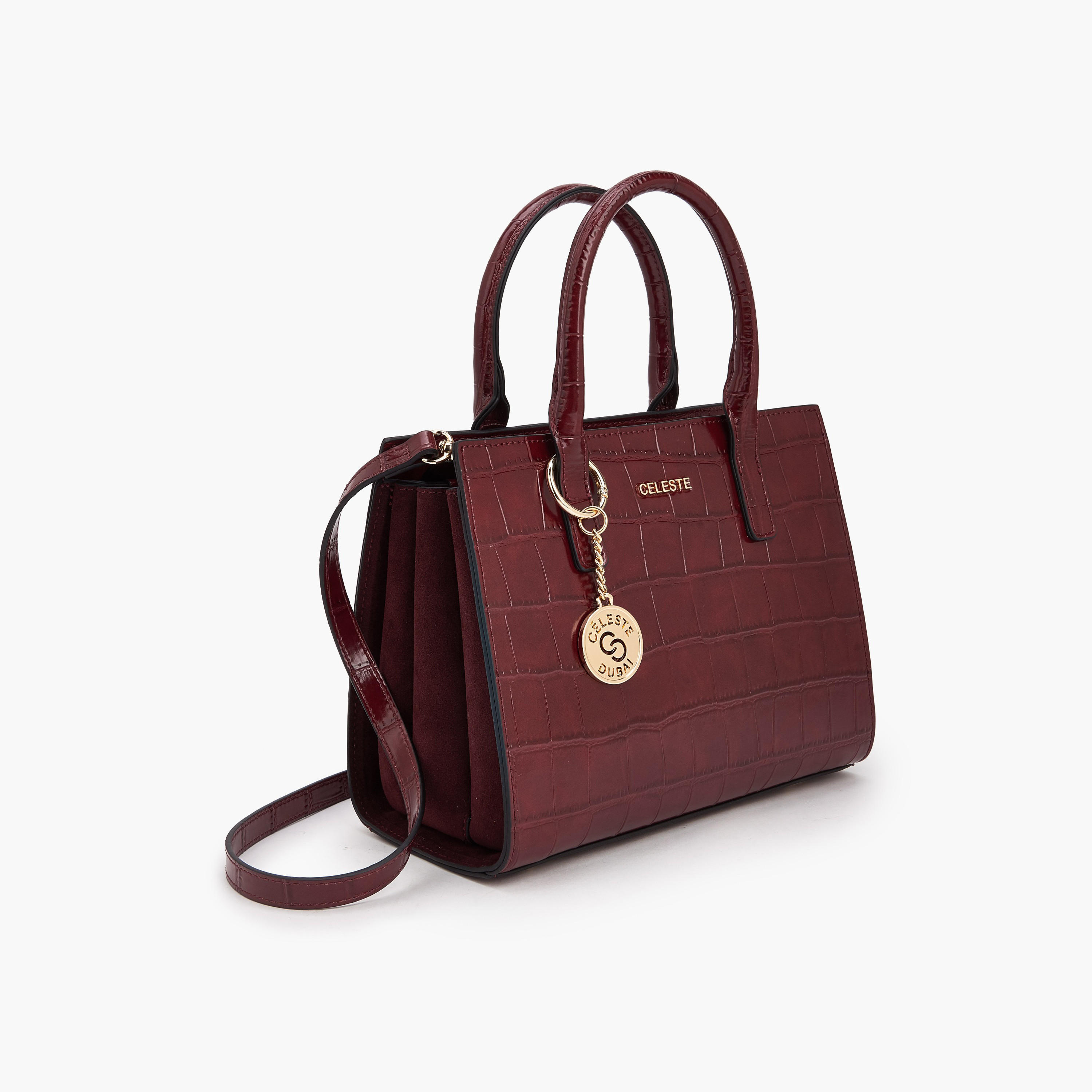 Celeste Textured Tote Bag with Double Handle-women-bagsandwallets-handbags-image-4